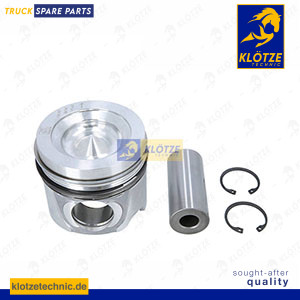 Piston complete with rings