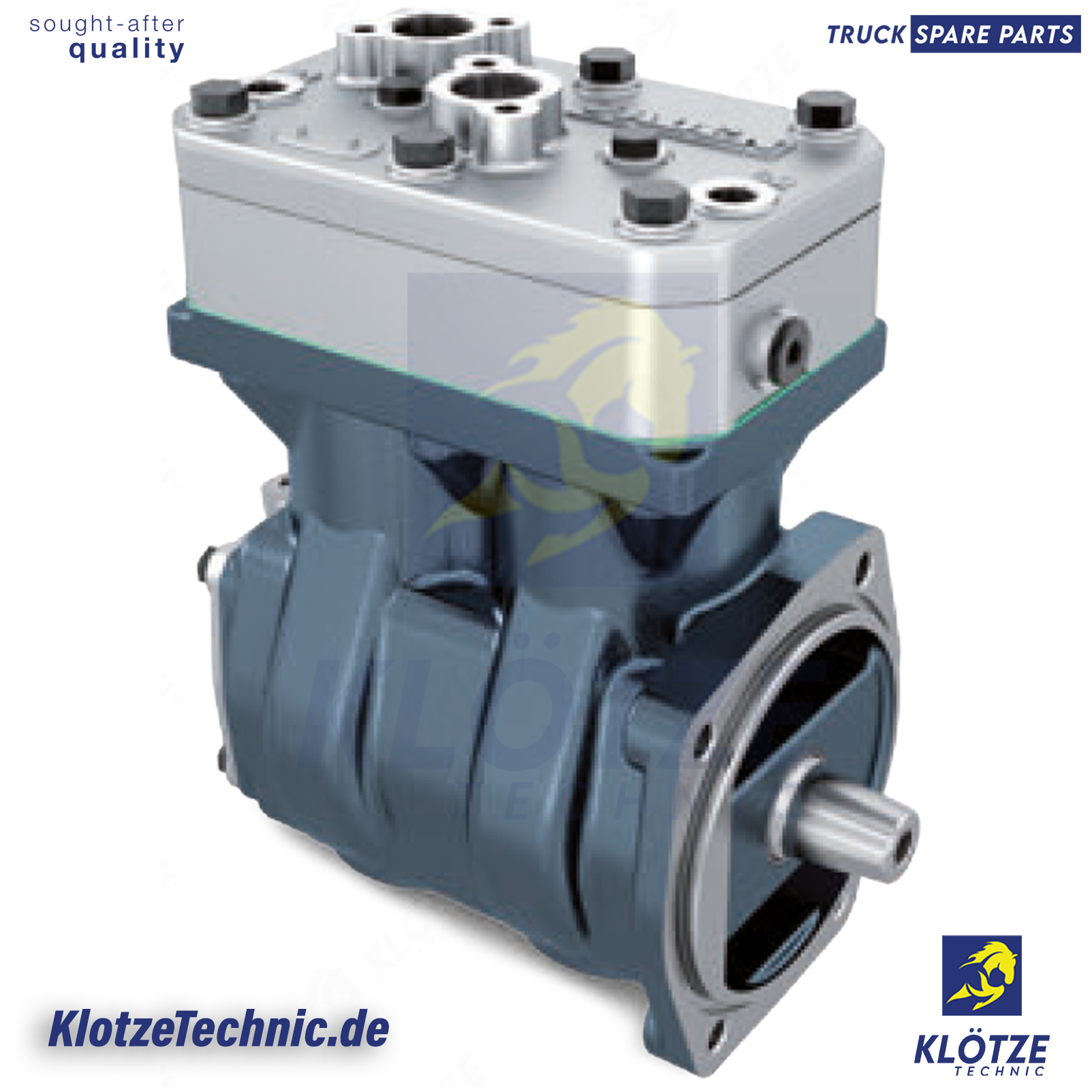 Twin Cylinder Compressor, 1298052, 1373425, 1373426, 911 504 060 0, 911 504 060 7 || Klötze Technic