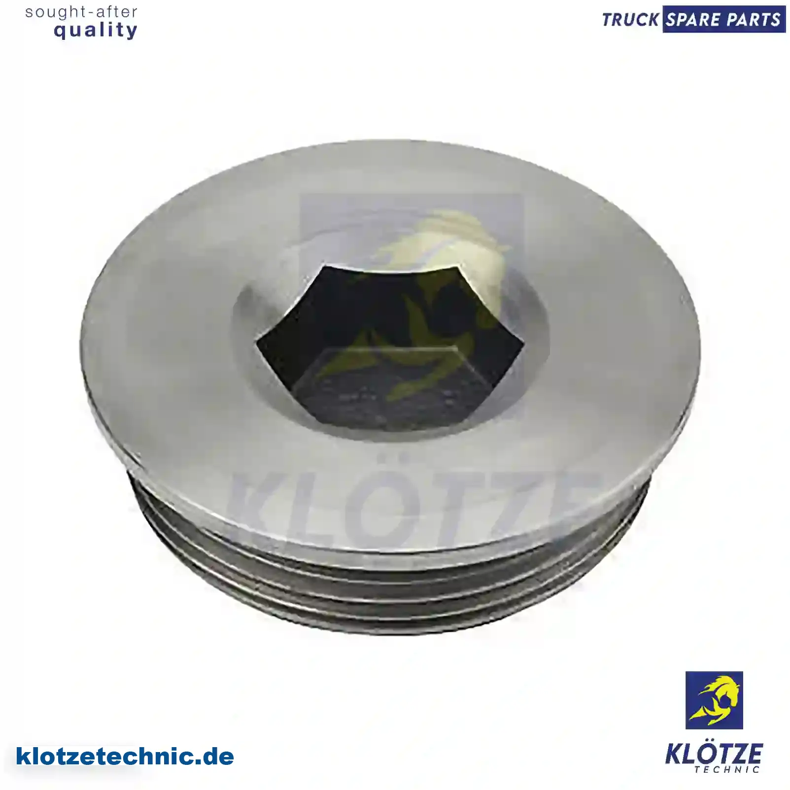 Screw Plug 467365, 467714, ZG01969-0008, 467365, 467714, ZG01969-0008 || Klötze Technic Spare Part | Engine, Accelerator Pedal, Camshaft, Connecting Rod, Crankcase, Crankshaft, Cylinder Head, Engine Suspension Mountings, Exhaust Manifold, Exhaust Gas Recirculation, Filter Kits, Flywheel Housing, General Overhaul Kits, Engine, Intake Manifold, Oil Cleaner, Oil Cooler, Oil Filter, Oil Pump, Oil Sump, Piston & Liner, Sensor & Switch, Timing Case, Turbocharger, Cooling System, Belt Tensioner, Coolant Filter, Coolant Pipe, Corrosion Prevention Agent, Drive, Expansion Tank, Fan, Intercooler, Monitors & Gauges, Radiator, Thermostat, V-Belt / Timing belt, Water Pump, Fuel System, Electronical Injector Unit, Feed Pump, Fuel Filter, cpl., Fuel Gauge Sender,  Fuel Line, Fuel Pump, Fuel Tank, Injection Line Kit, Injection Pump, Exhaust System, Clutch & Pedal, Gearbox, Propeller Shaft, Axles, Brake System, Hubs & Wheels, Suspension, Leaf Spring, Universal Parts / Accessories, Steering, Electrical System, Cabin