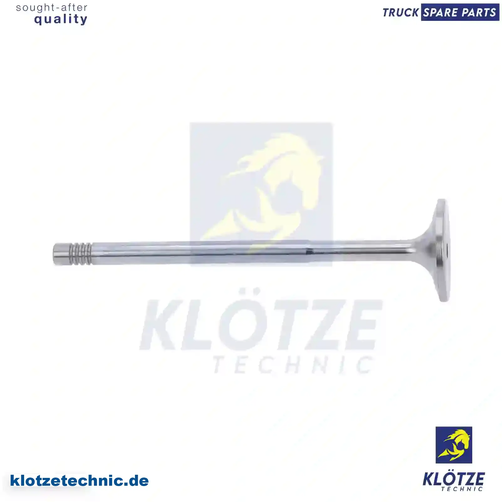 Intake Valve 2196243, 2196243 || Klötze Technic Spare Part | Engine, Accelerator Pedal, Camshaft, Connecting Rod, Crankcase, Crankshaft, Cylinder Head, Engine Suspension Mountings, Exhaust Manifold, Exhaust Gas Recirculation, Filter Kits, Flywheel Housing, General Overhaul Kits, Engine, Intake Manifold, Oil Cleaner, Oil Cooler, Oil Filter, Oil Pump, Oil Sump, Piston & Liner, Sensor & Switch, Timing Case, Turbocharger, Cooling System, Belt Tensioner, Coolant Filter, Coolant Pipe, Corrosion Prevention Agent, Drive, Expansion Tank, Fan, Intercooler, Monitors & Gauges, Radiator, Thermostat, V-Belt / Timing belt, Water Pump, Fuel System, Electronical Injector Unit, Feed Pump, Fuel Filter, cpl., Fuel Gauge Sender,  Fuel Line, Fuel Pump, Fuel Tank, Injection Line Kit, Injection Pump, Exhaust System, Clutch & Pedal, Gearbox, Propeller Shaft, Axles, Brake System, Hubs & Wheels, Suspension, Leaf Spring, Universal Parts / Accessories, Steering, Electrical System, Cabin