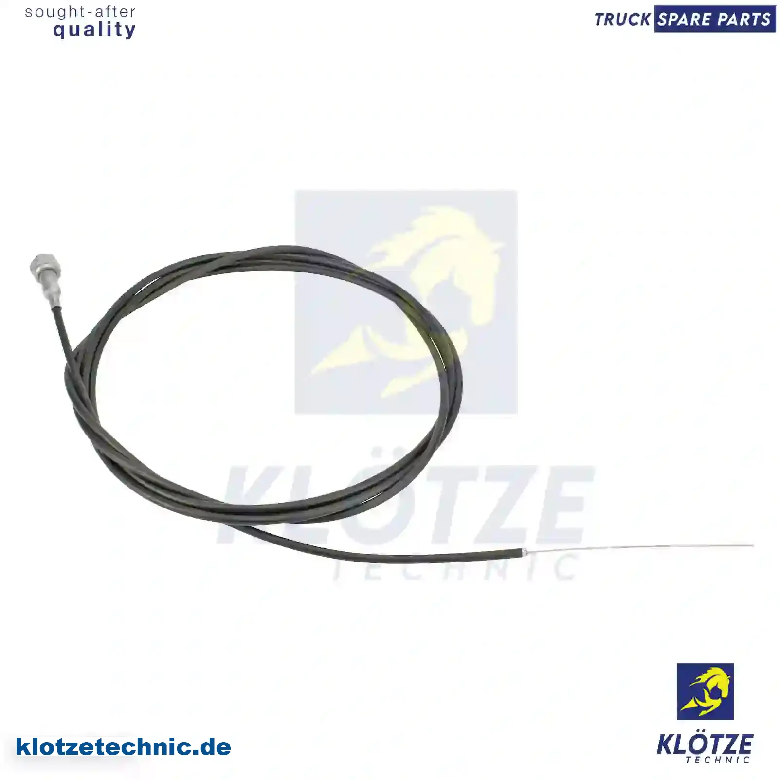 Throttle Cable 324470, 365159, 324470, 365159 || Klötze Technic Spare Part | Engine, Accelerator Pedal, Camshaft, Connecting Rod, Crankcase, Crankshaft, Cylinder Head, Engine Suspension Mountings, Exhaust Manifold, Exhaust Gas Recirculation, Filter Kits, Flywheel Housing, General Overhaul Kits, Engine, Intake Manifold, Oil Cleaner, Oil Cooler, Oil Filter, Oil Pump, Oil Sump, Piston & Liner, Sensor & Switch, Timing Case, Turbocharger, Cooling System, Belt Tensioner, Coolant Filter, Coolant Pipe, Corrosion Prevention Agent, Drive, Expansion Tank, Fan, Intercooler, Monitors & Gauges, Radiator, Thermostat, V-Belt / Timing belt, Water Pump, Fuel System, Electronical Injector Unit, Feed Pump, Fuel Filter, cpl., Fuel Gauge Sender,  Fuel Line, Fuel Pump, Fuel Tank, Injection Line Kit, Injection Pump, Exhaust System, Clutch & Pedal, Gearbox, Propeller Shaft, Axles, Brake System, Hubs & Wheels, Suspension, Leaf Spring, Universal Parts / Accessories, Steering, Electrical System, Cabin