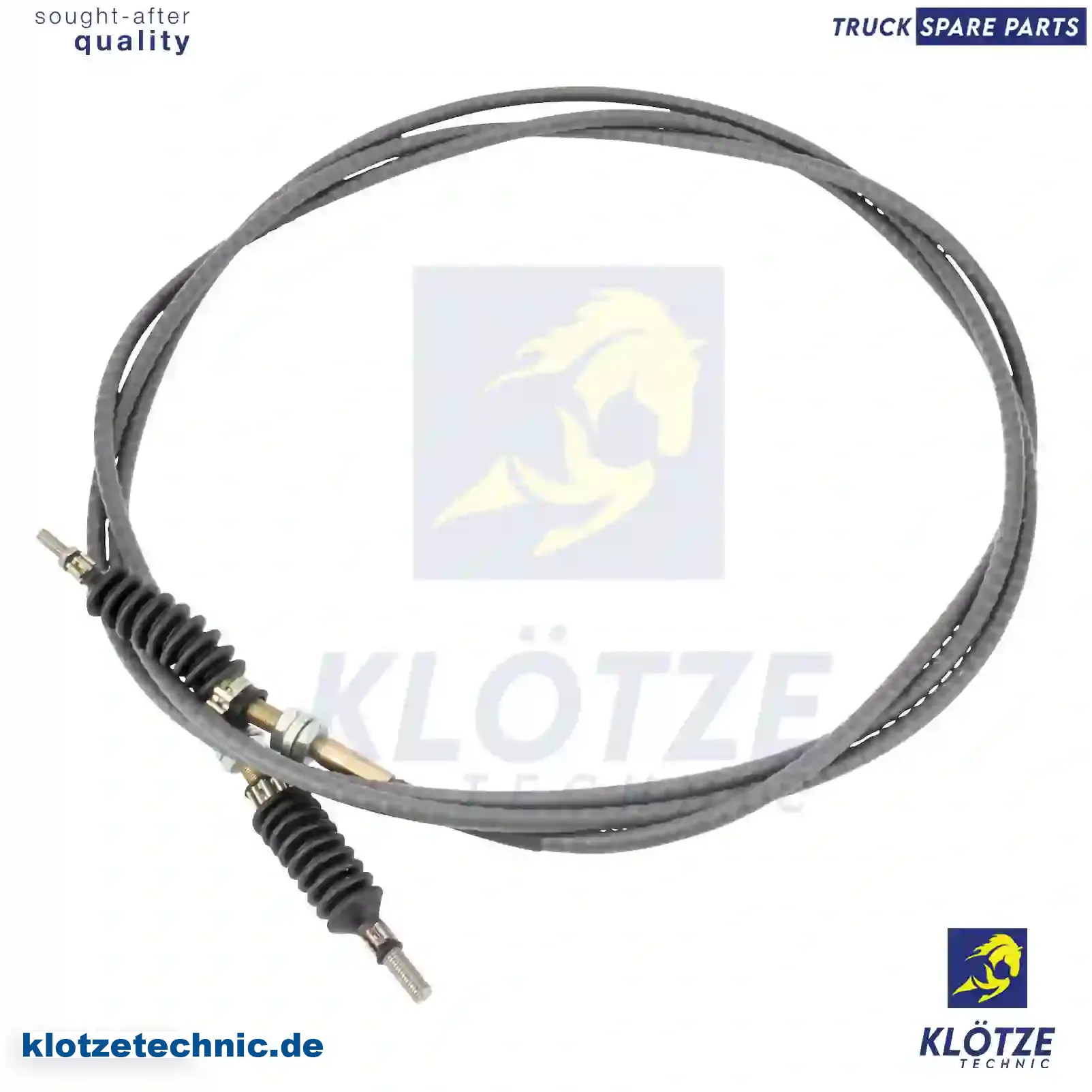 Throttle Cable 81955016259, 81955016437, 81955016457, 81955016259, 81955016437, 81955016457 || Klötze Technic Spare Part | Engine, Accelerator Pedal, Camshaft, Connecting Rod, Crankcase, Crankshaft, Cylinder Head, Engine Suspension Mountings, Exhaust Manifold, Exhaust Gas Recirculation, Filter Kits, Flywheel Housing, General Overhaul Kits, Engine, Intake Manifold, Oil Cleaner, Oil Cooler, Oil Filter, Oil Pump, Oil Sump, Piston & Liner, Sensor & Switch, Timing Case, Turbocharger, Cooling System, Belt Tensioner, Coolant Filter, Coolant Pipe, Corrosion Prevention Agent, Drive, Expansion Tank, Fan, Intercooler, Monitors & Gauges, Radiator, Thermostat, V-Belt / Timing belt, Water Pump, Fuel System, Electronical Injector Unit, Feed Pump, Fuel Filter, cpl., Fuel Gauge Sender,  Fuel Line, Fuel Pump, Fuel Tank, Injection Line Kit, Injection Pump, Exhaust System, Clutch & Pedal, Gearbox, Propeller Shaft, Axles, Brake System, Hubs & Wheels, Suspension, Leaf Spring, Universal Parts / Accessories, Steering, Electrical System, Cabin