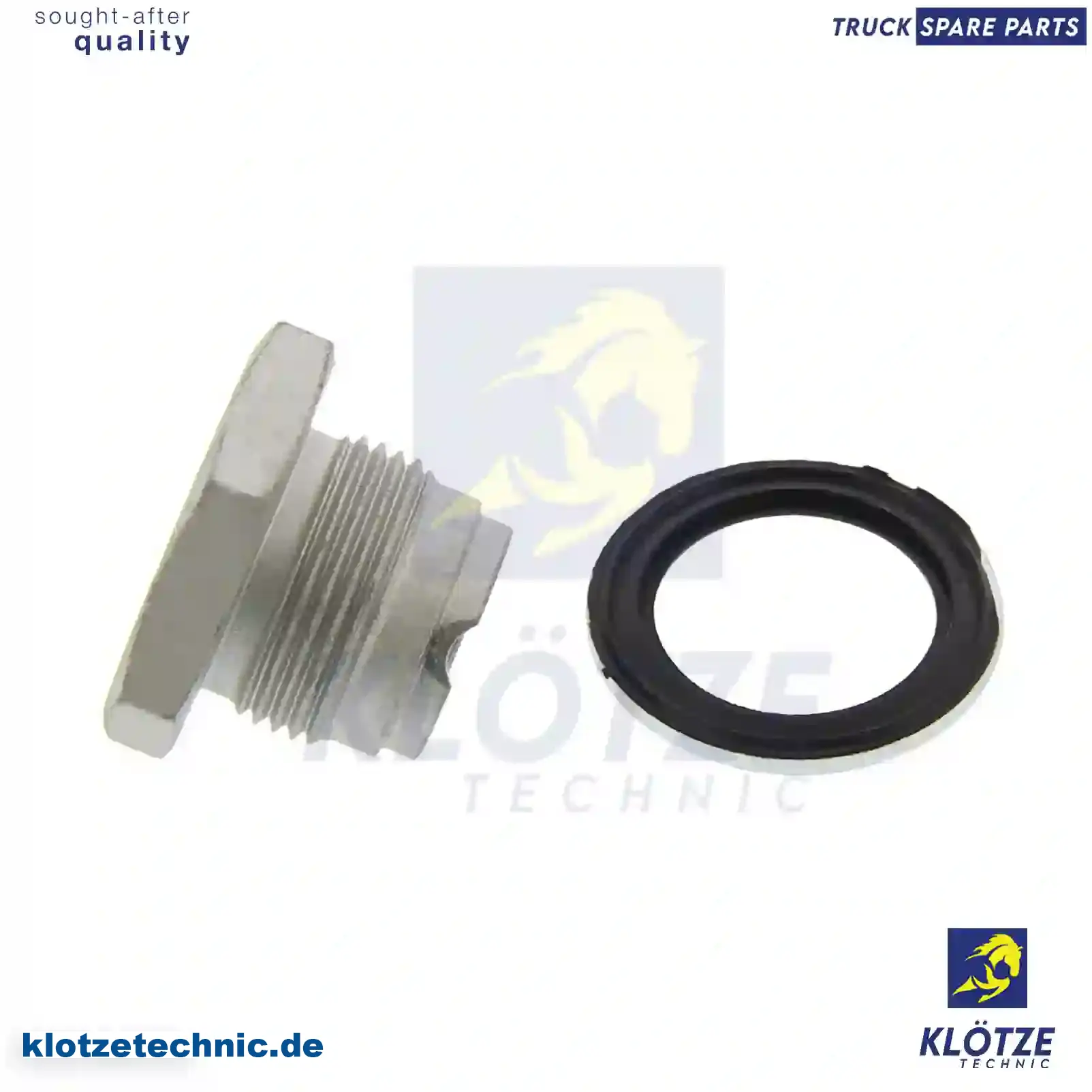 Oil Drain Plug, #YOK || Klötze Technic Spare Part | Engine, Accelerator Pedal, Camshaft, Connecting Rod, Crankcase, Crankshaft, Cylinder Head, Engine Suspension Mountings, Exhaust Manifold, Exhaust Gas Recirculation, Filter Kits, Flywheel Housing, General Overhaul Kits, Engine, Intake Manifold, Oil Cleaner, Oil Cooler, Oil Filter, Oil Pump, Oil Sump, Piston & Liner, Sensor & Switch, Timing Case, Turbocharger, Cooling System, Belt Tensioner, Coolant Filter, Coolant Pipe, Corrosion Prevention Agent, Drive, Expansion Tank, Fan, Intercooler, Monitors & Gauges, Radiator, Thermostat, V-Belt / Timing belt, Water Pump, Fuel System, Electronical Injector Unit, Feed Pump, Fuel Filter, cpl., Fuel Gauge Sender,  Fuel Line, Fuel Pump, Fuel Tank, Injection Line Kit, Injection Pump, Exhaust System, Clutch & Pedal, Gearbox, Propeller Shaft, Axles, Brake System, Hubs & Wheels, Suspension, Leaf Spring, Universal Parts / Accessories, Steering, Electrical System, Cabin