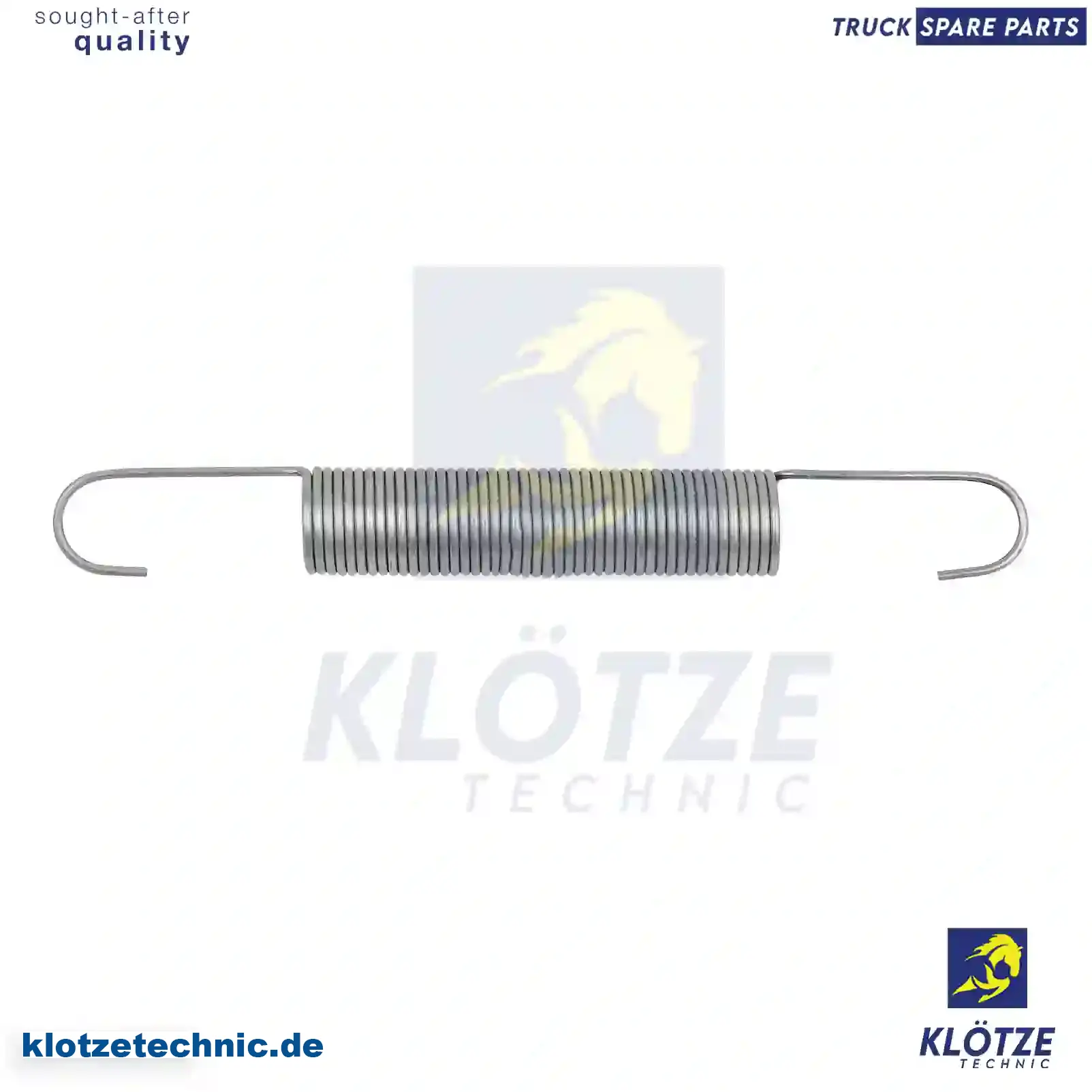 Spring 329647, ZG40288-0008,, 329647, ZG40288-0008, || Klötze Technic Spare Part | Engine, Accelerator Pedal, Camshaft, Connecting Rod, Crankcase, Crankshaft, Cylinder Head, Engine Suspension Mountings, Exhaust Manifold, Exhaust Gas Recirculation, Filter Kits, Flywheel Housing, General Overhaul Kits, Engine, Intake Manifold, Oil Cleaner, Oil Cooler, Oil Filter, Oil Pump, Oil Sump, Piston & Liner, Sensor & Switch, Timing Case, Turbocharger, Cooling System, Belt Tensioner, Coolant Filter, Coolant Pipe, Corrosion Prevention Agent, Drive, Expansion Tank, Fan, Intercooler, Monitors & Gauges, Radiator, Thermostat, V-Belt / Timing belt, Water Pump, Fuel System, Electronical Injector Unit, Feed Pump, Fuel Filter, cpl., Fuel Gauge Sender,  Fuel Line, Fuel Pump, Fuel Tank, Injection Line Kit, Injection Pump, Exhaust System, Clutch & Pedal, Gearbox, Propeller Shaft, Axles, Brake System, Hubs & Wheels, Suspension, Leaf Spring, Universal Parts / Accessories, Steering, Electrical System, Cabin