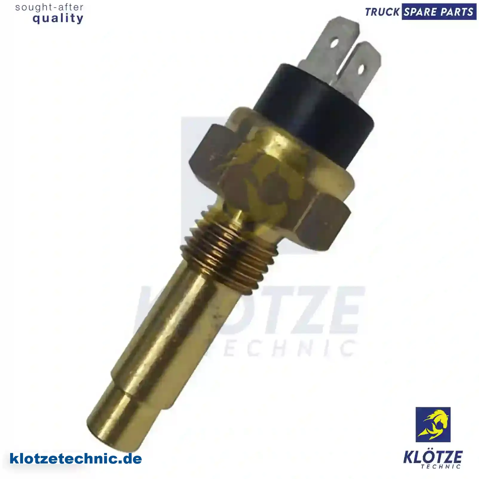 Temperature Sensor 51274200008, 0025427317, 0075420917, 3845427017, 3845427117, ZG21117-0008, 51274200008, 0025427317, 0075420917, 3845427017, 3845427117, ZG21117-0008 || Klötze Technic Spare Part | Engine, Accelerator Pedal, Camshaft, Connecting Rod, Crankcase, Crankshaft, Cylinder Head, Engine Suspension Mountings, Exhaust Manifold, Exhaust Gas Recirculation, Filter Kits, Flywheel Housing, General Overhaul Kits, Engine, Intake Manifold, Oil Cleaner, Oil Cooler, Oil Filter, Oil Pump, Oil Sump, Piston & Liner, Sensor & Switch, Timing Case, Turbocharger, Cooling System, Belt Tensioner, Coolant Filter, Coolant Pipe, Corrosion Prevention Agent, Drive, Expansion Tank, Fan, Intercooler, Monitors & Gauges, Radiator, Thermostat, V-Belt / Timing belt, Water Pump, Fuel System, Electronical Injector Unit, Feed Pump, Fuel Filter, cpl., Fuel Gauge Sender,  Fuel Line, Fuel Pump, Fuel Tank, Injection Line Kit, Injection Pump, Exhaust System, Clutch & Pedal, Gearbox, Propeller Shaft, Axles, Brake System, Hubs & Wheels, Suspension, Leaf Spring, Universal Parts / Accessories, Steering, Electrical System, Cabin