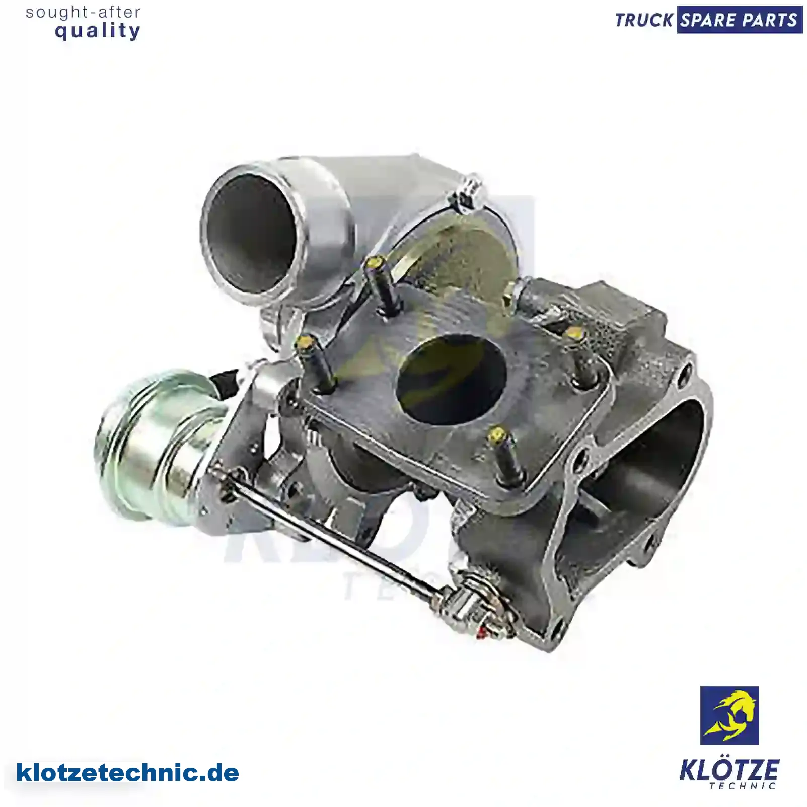 Turbocharger, Without Gasket Kit 504014915, 504070186, 71723504, 71723506, 71785480, 71785482, 504014915, 504070186, 71723504, 71723506, 71785480, 71785482 || Klötze Technic Spare Part | Engine, Accelerator Pedal, Camshaft, Connecting Rod, Crankcase, Crankshaft, Cylinder Head, Engine Suspension Mountings, Exhaust Manifold, Exhaust Gas Recirculation, Filter Kits, Flywheel Housing, General Overhaul Kits, Engine, Intake Manifold, Oil Cleaner, Oil Cooler, Oil Filter, Oil Pump, Oil Sump, Piston & Liner, Sensor & Switch, Timing Case, Turbocharger, Cooling System, Belt Tensioner, Coolant Filter, Coolant Pipe, Corrosion Prevention Agent, Drive, Expansion Tank, Fan, Intercooler, Monitors & Gauges, Radiator, Thermostat, V-Belt / Timing belt, Water Pump, Fuel System, Electronical Injector Unit, Feed Pump, Fuel Filter, cpl., Fuel Gauge Sender,  Fuel Line, Fuel Pump, Fuel Tank, Injection Line Kit, Injection Pump, Exhaust System, Clutch & Pedal, Gearbox, Propeller Shaft, Axles, Brake System, Hubs & Wheels, Suspension, Leaf Spring, Universal Parts / Accessories, Steering, Electrical System, Cabin