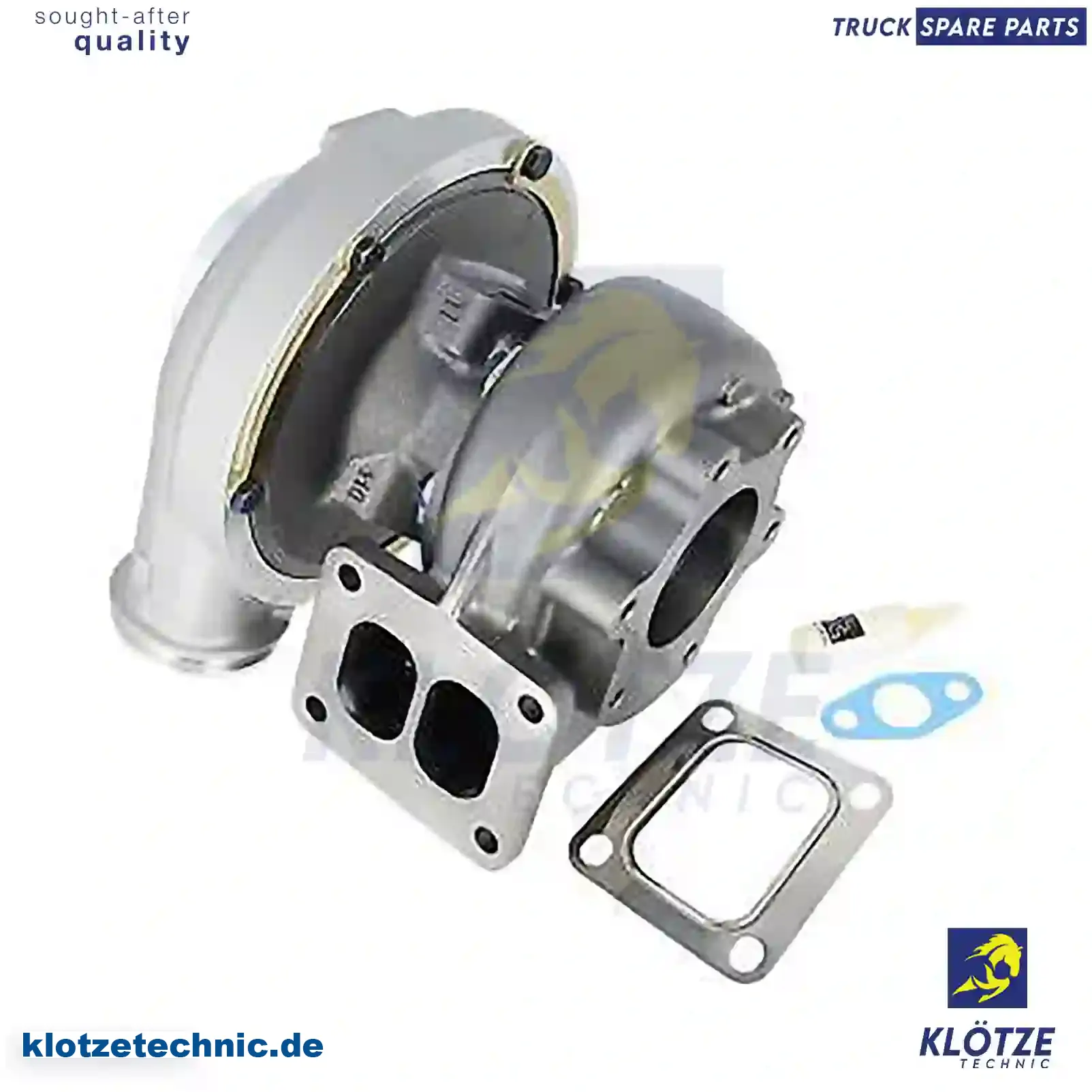 Turbocharger, With Gasket Kit 51091007606, 51091007607, 51091007764, 51091007765, 51091009606, 51091009607, 51091009764, 51091009765, 51091007765, 51091009765, 51091007606, 51091007607, 51091007764, 51091007765, 51091009606, 51091009607, 51091009764, 51091009765, 51091007765, 51091009765 || Klötze Technic Spare Part | Engine, Accelerator Pedal, Camshaft, Connecting Rod, Crankcase, Crankshaft, Cylinder Head, Engine Suspension Mountings, Exhaust Manifold, Exhaust Gas Recirculation, Filter Kits, Flywheel Housing, General Overhaul Kits, Engine, Intake Manifold, Oil Cleaner, Oil Cooler, Oil Filter, Oil Pump, Oil Sump, Piston & Liner, Sensor & Switch, Timing Case, Turbocharger, Cooling System, Belt Tensioner, Coolant Filter, Coolant Pipe, Corrosion Prevention Agent, Drive, Expansion Tank, Fan, Intercooler, Monitors & Gauges, Radiator, Thermostat, V-Belt / Timing belt, Water Pump, Fuel System, Electronical Injector Unit, Feed Pump, Fuel Filter, cpl., Fuel Gauge Sender,  Fuel Line, Fuel Pump, Fuel Tank, Injection Line Kit, Injection Pump, Exhaust System, Clutch & Pedal, Gearbox, Propeller Shaft, Axles, Brake System, Hubs & Wheels, Suspension, Leaf Spring, Universal Parts / Accessories, Steering, Electrical System, Cabin