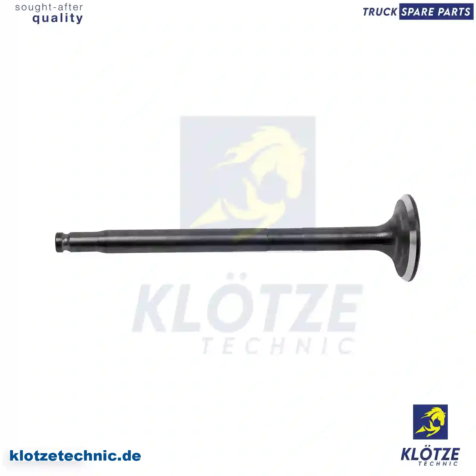 Exhaust Valve 6280530005, , ,, 6280530005, , , || Klötze Technic Spare Part | Engine, Accelerator Pedal, Camshaft, Connecting Rod, Crankcase, Crankshaft, Cylinder Head, Engine Suspension Mountings, Exhaust Manifold, Exhaust Gas Recirculation, Filter Kits, Flywheel Housing, General Overhaul Kits, Engine, Intake Manifold, Oil Cleaner, Oil Cooler, Oil Filter, Oil Pump, Oil Sump, Piston & Liner, Sensor & Switch, Timing Case, Turbocharger, Cooling System, Belt Tensioner, Coolant Filter, Coolant Pipe, Corrosion Prevention Agent, Drive, Expansion Tank, Fan, Intercooler, Monitors & Gauges, Radiator, Thermostat, V-Belt / Timing belt, Water Pump, Fuel System, Electronical Injector Unit, Feed Pump, Fuel Filter, cpl., Fuel Gauge Sender,  Fuel Line, Fuel Pump, Fuel Tank, Injection Line Kit, Injection Pump, Exhaust System, Clutch & Pedal, Gearbox, Propeller Shaft, Axles, Brake System, Hubs & Wheels, Suspension, Leaf Spring, Universal Parts / Accessories, Steering, Electrical System, Cabin