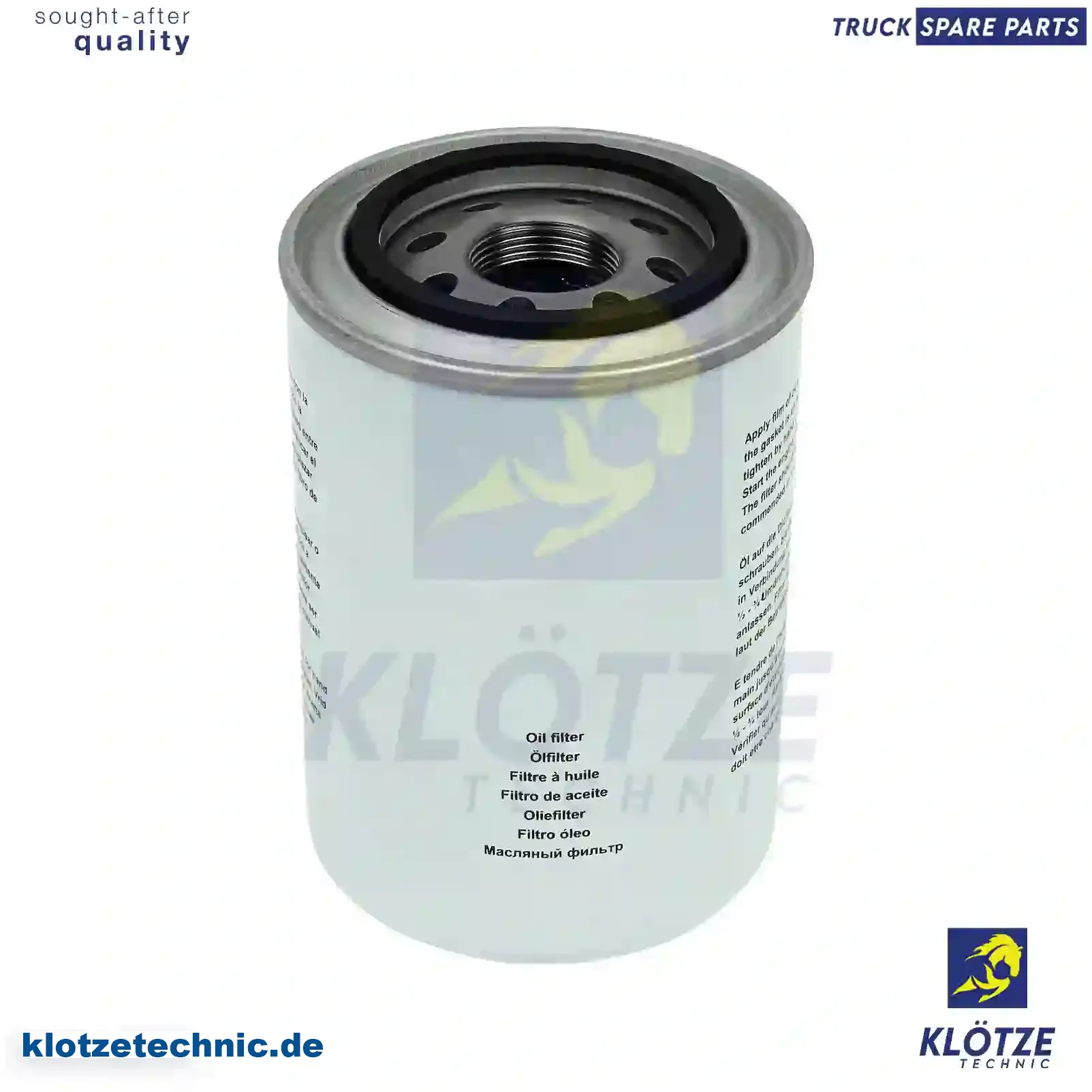 Oil Filter 14524170, 20801559, ZG01700-0008, 14524170, 20801559, ZG01700-0008 || Klötze Technic Spare Part | Engine, Accelerator Pedal, Camshaft, Connecting Rod, Crankcase, Crankshaft, Cylinder Head, Engine Suspension Mountings, Exhaust Manifold, Exhaust Gas Recirculation, Filter Kits, Flywheel Housing, General Overhaul Kits, Engine, Intake Manifold, Oil Cleaner, Oil Cooler, Oil Filter, Oil Pump, Oil Sump, Piston & Liner, Sensor & Switch, Timing Case, Turbocharger, Cooling System, Belt Tensioner, Coolant Filter, Coolant Pipe, Corrosion Prevention Agent, Drive, Expansion Tank, Fan, Intercooler, Monitors & Gauges, Radiator, Thermostat, V-Belt / Timing belt, Water Pump, Fuel System, Electronical Injector Unit, Feed Pump, Fuel Filter, cpl., Fuel Gauge Sender,  Fuel Line, Fuel Pump, Fuel Tank, Injection Line Kit, Injection Pump, Exhaust System, Clutch & Pedal, Gearbox, Propeller Shaft, Axles, Brake System, Hubs & Wheels, Suspension, Leaf Spring, Universal Parts / Accessories, Steering, Electrical System, Cabin