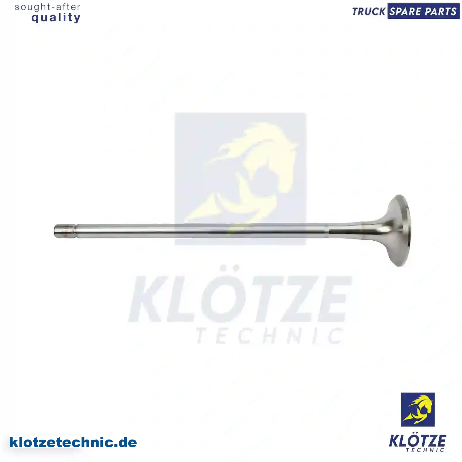 Exhaust Valve 5010412164, , ,, 5010412164, , , || Klötze Technic Spare Part | Engine, Accelerator Pedal, Camshaft, Connecting Rod, Crankcase, Crankshaft, Cylinder Head, Engine Suspension Mountings, Exhaust Manifold, Exhaust Gas Recirculation, Filter Kits, Flywheel Housing, General Overhaul Kits, Engine, Intake Manifold, Oil Cleaner, Oil Cooler, Oil Filter, Oil Pump, Oil Sump, Piston & Liner, Sensor & Switch, Timing Case, Turbocharger, Cooling System, Belt Tensioner, Coolant Filter, Coolant Pipe, Corrosion Prevention Agent, Drive, Expansion Tank, Fan, Intercooler, Monitors & Gauges, Radiator, Thermostat, V-Belt / Timing belt, Water Pump, Fuel System, Electronical Injector Unit, Feed Pump, Fuel Filter, cpl., Fuel Gauge Sender,  Fuel Line, Fuel Pump, Fuel Tank, Injection Line Kit, Injection Pump, Exhaust System, Clutch & Pedal, Gearbox, Propeller Shaft, Axles, Brake System, Hubs & Wheels, Suspension, Leaf Spring, Universal Parts / Accessories, Steering, Electrical System, Cabin