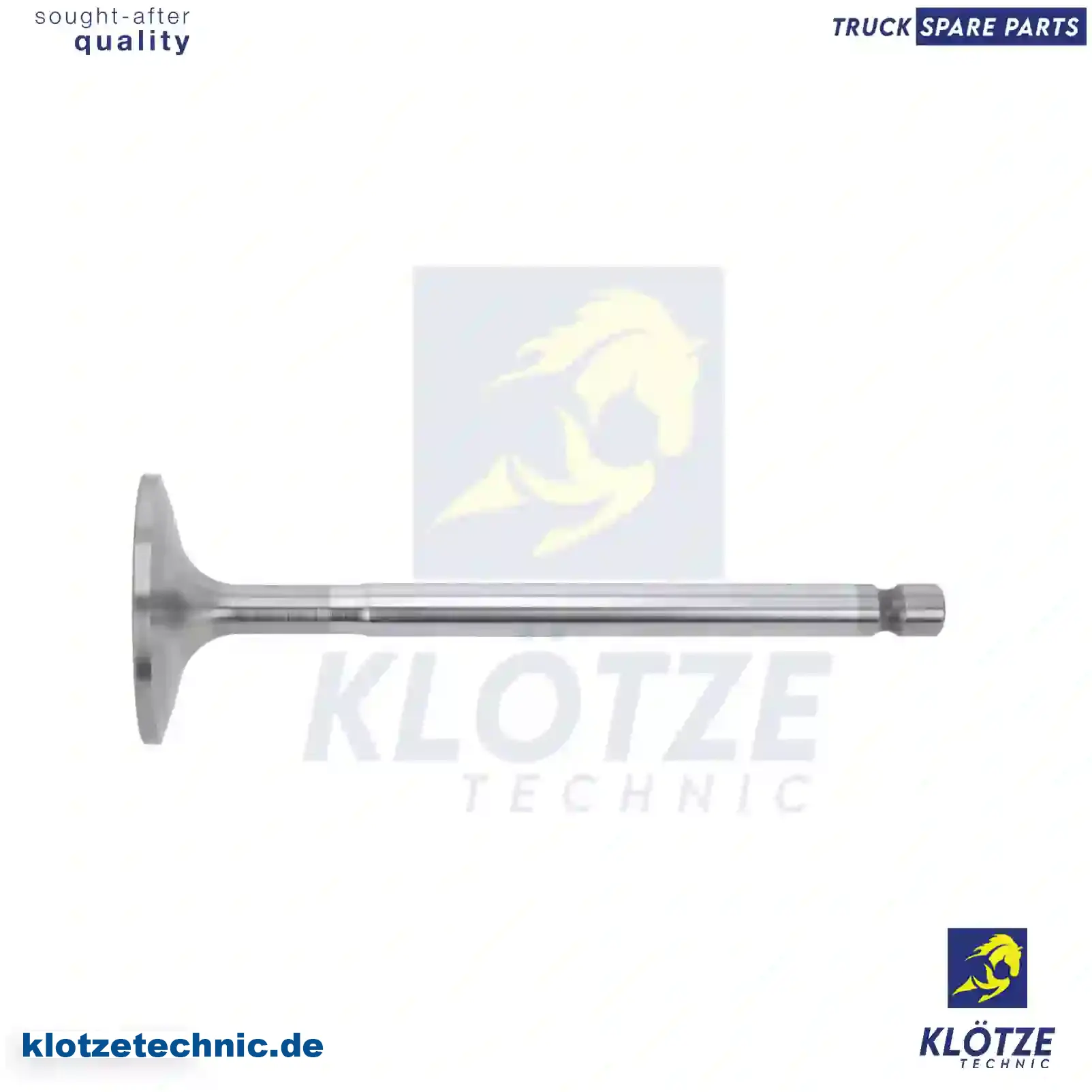 Intake Valve 1360836, 289483, 294674, 352211, 1360836, 289483, 294674, 352211 || Klötze Technic Spare Part | Engine, Accelerator Pedal, Camshaft, Connecting Rod, Crankcase, Crankshaft, Cylinder Head, Engine Suspension Mountings, Exhaust Manifold, Exhaust Gas Recirculation, Filter Kits, Flywheel Housing, General Overhaul Kits, Engine, Intake Manifold, Oil Cleaner, Oil Cooler, Oil Filter, Oil Pump, Oil Sump, Piston & Liner, Sensor & Switch, Timing Case, Turbocharger, Cooling System, Belt Tensioner, Coolant Filter, Coolant Pipe, Corrosion Prevention Agent, Drive, Expansion Tank, Fan, Intercooler, Monitors & Gauges, Radiator, Thermostat, V-Belt / Timing belt, Water Pump, Fuel System, Electronical Injector Unit, Feed Pump, Fuel Filter, cpl., Fuel Gauge Sender,  Fuel Line, Fuel Pump, Fuel Tank, Injection Line Kit, Injection Pump, Exhaust System, Clutch & Pedal, Gearbox, Propeller Shaft, Axles, Brake System, Hubs & Wheels, Suspension, Leaf Spring, Universal Parts / Accessories, Steering, Electrical System, Cabin