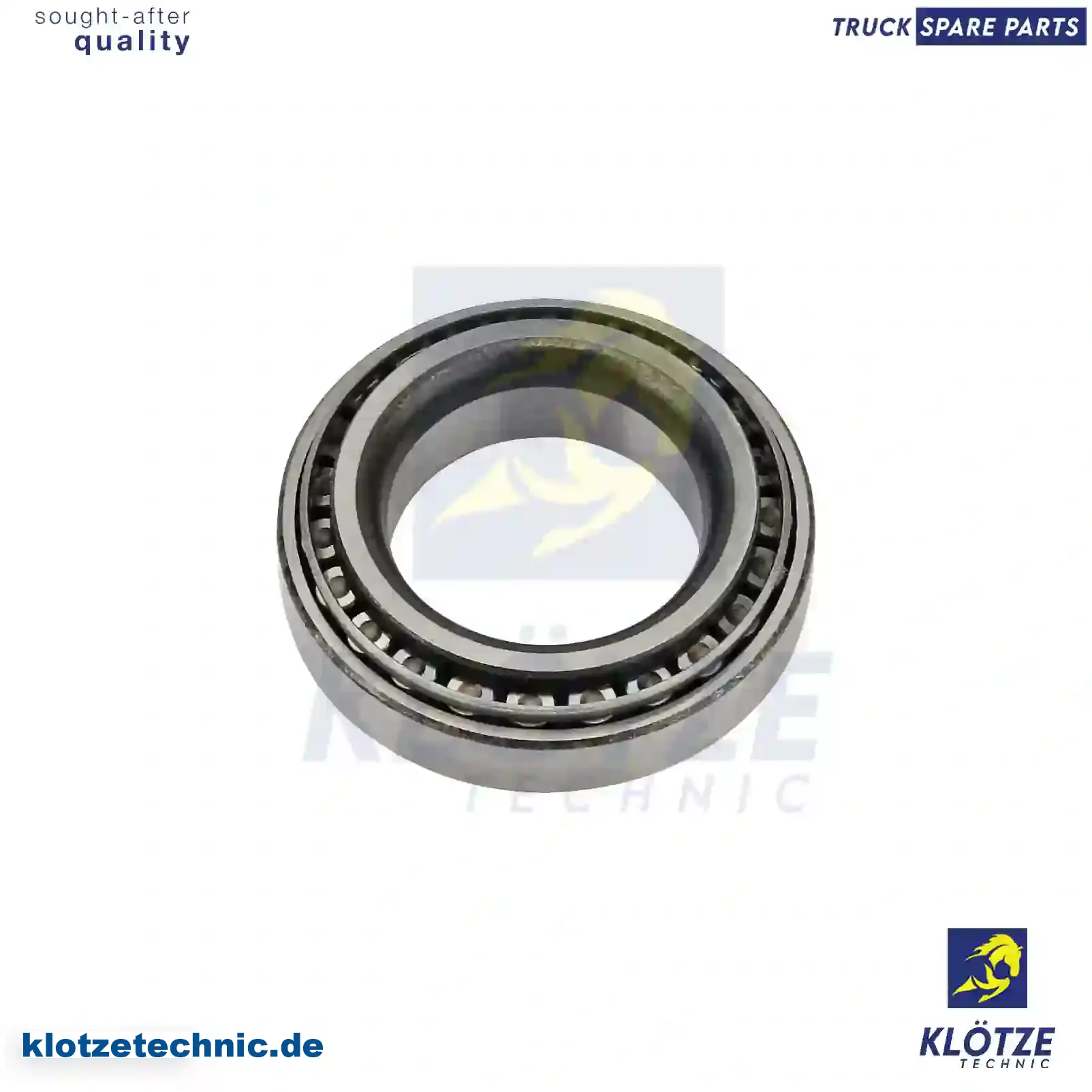 Tapered Roller Bearing 2310666, 2350443, 3683975, 3838045, 5097737AA, 5252823, 1513180, 9966510, CAC4999, 0F001-27350, 0K001-27350, F00127305, 0029801902, 99905906100, 893465, 308036, 90368-34083, 1835768, 1835776, 183578, 2310666, 2350443, 3683975, 3838045, 5097737AA, 5252823, 1513180, 9966510, CAC4999, 0F001-27350, 0K001-27350, F00127305, 0029801902, 99905906100, 893465, 308036, 90368-34083, 1835768, 1835776, 183578 || Klötze Technic Spare Part | Engine, Accelerator Pedal, Camshaft, Connecting Rod, Crankcase, Crankshaft, Cylinder Head, Engine Suspension Mountings, Exhaust Manifold, Exhaust Gas Recirculation, Filter Kits, Flywheel Housing, General Overhaul Kits, Engine, Intake Manifold, Oil Cleaner, Oil Cooler, Oil Filter, Oil Pump, Oil Sump, Piston & Liner, Sensor & Switch, Timing Case, Turbocharger, Cooling System, Belt Tensioner, Coolant Filter, Coolant Pipe, Corrosion Prevention Agent, Drive, Expansion Tank, Fan, Intercooler, Monitors & Gauges, Radiator, Thermostat, V-Belt / Timing belt, Water Pump, Fuel System, Electronical Injector Unit, Feed Pump, Fuel Filter, cpl., Fuel Gauge Sender,  Fuel Line, Fuel Pump, Fuel Tank, Injection Line Kit, Injection Pump, Exhaust System, Clutch & Pedal, Gearbox, Propeller Shaft, Axles, Brake System, Hubs & Wheels, Suspension, Leaf Spring, Universal Parts / Accessories, Steering, Electrical System, Cabin