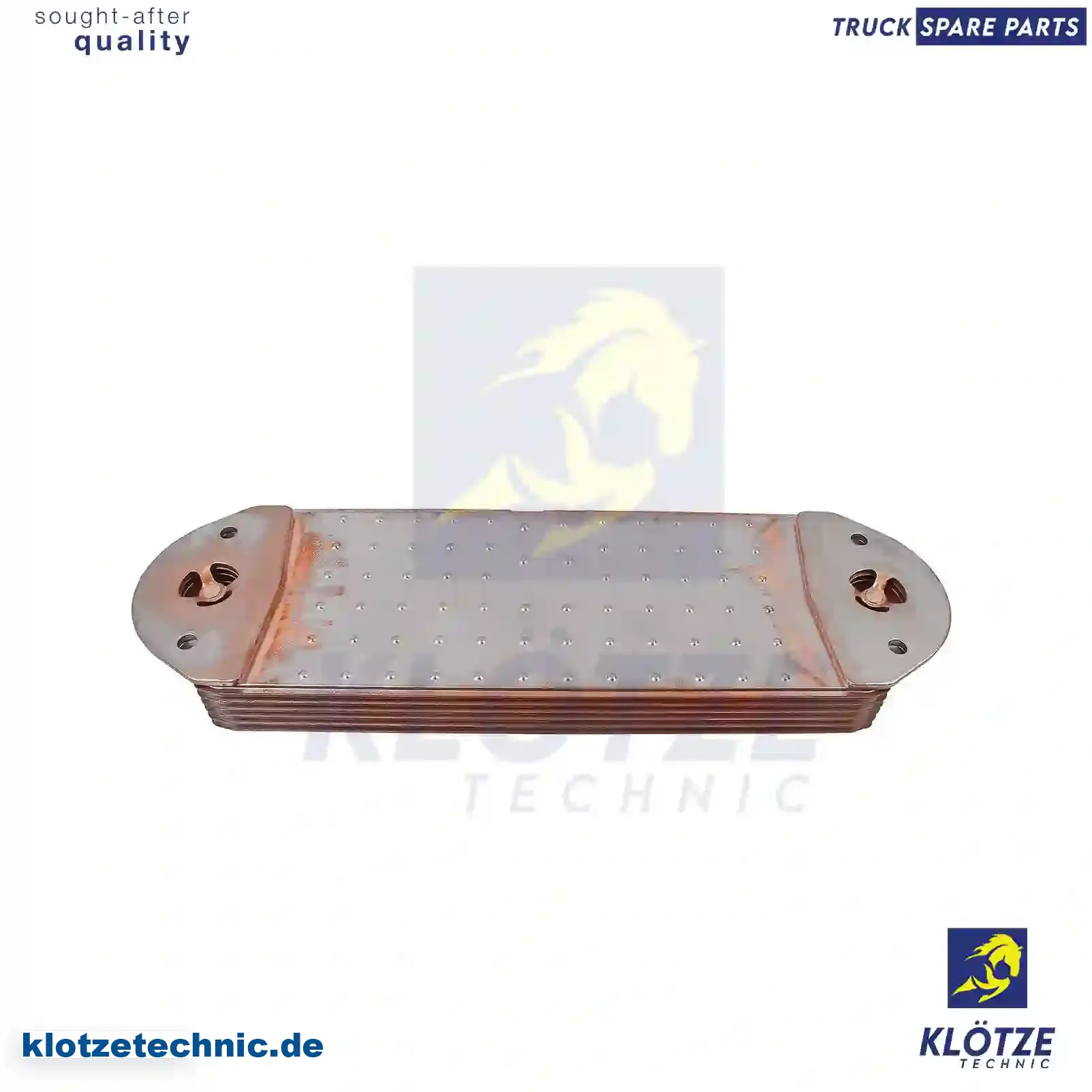 VOLVO OIL COOLER 21160743 ,8MO376906471 ,KT00859, 21160743 || Klötze Technic Spare Part | Engine, Accelerator Pedal, Camshaft, Connecting Rod, Crankcase, Crankshaft, Cylinder Head, Engine Suspension Mountings, Exhaust Manifold, Exhaust Gas Recirculation, Filter Kits, Flywheel Housing, General Overhaul Kits, Engine, Intake Manifold, Oil Cleaner, Oil Cooler, Oil Filter, Oil Pump, Oil Sump, Piston & Liner, Sensor & Switch, Timing Case, Turbocharger, Cooling System, Belt Tensioner, Coolant Filter, Coolant Pipe, Corrosion Prevention Agent, Drive, Expansion Tank, Fan, Intercooler, Monitors & Gauges, Radiator, Thermostat, V-Belt / Timing belt, Water Pump, Fuel System, Electronical Injector Unit, Feed Pump, Fuel Filter, cpl., Fuel Gauge Sender,  Fuel Line, Fuel Pump, Fuel Tank, Injection Line Kit, Injection Pump, Exhaust System, Clutch & Pedal, Gearbox, Propeller Shaft, Axles, Brake System, Hubs & Wheels, Suspension, Leaf Spring, Universal Parts / Accessories, Steering, Electrical System, Cabin