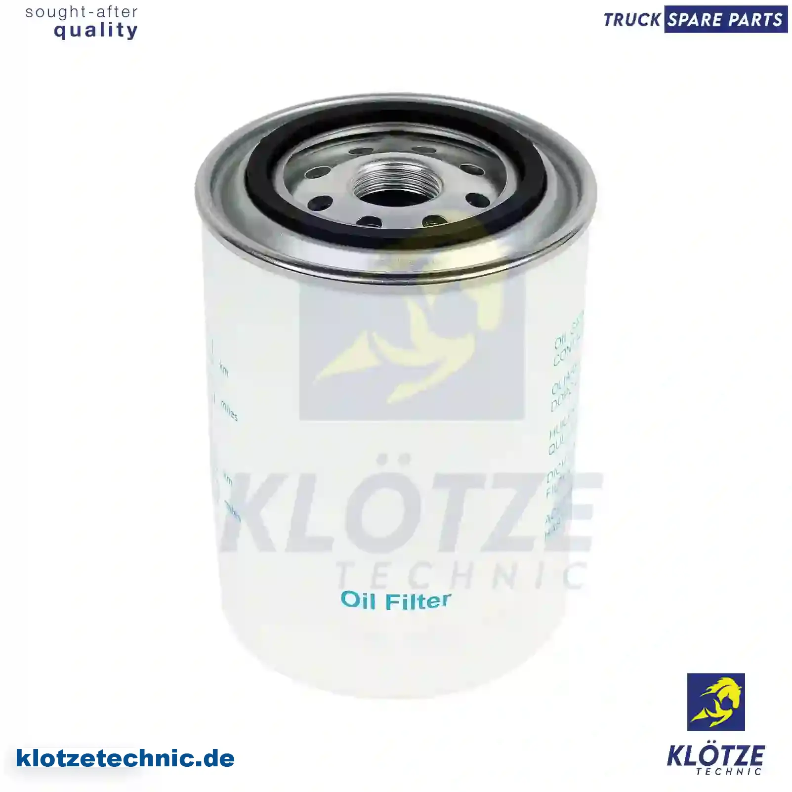 Oil Filter, 1109AS, 1109Y5, 1109Y6, 1606267480, 1609563780, 02992188, 08093784, 504006145, 504084945, 71740064, 71753738, 71753739, 98485801, H17W24, 02992188, 08093794, 2992188, 500038746, 1109AS, 1109Y5, 1109Y6, 1606267480, 1609563780, 5021185812, ZG01716-0008 || Klötze Technic Spare Part | Engine, Accelerator Pedal, Camshaft, Connecting Rod, Crankcase, Crankshaft, Cylinder Head, Engine Suspension Mountings, Exhaust Manifold, Exhaust Gas Recirculation, Filter Kits, Flywheel Housing, General Overhaul Kits, Engine, Intake Manifold, Oil Cleaner, Oil Cooler, Oil Filter, Oil Pump, Oil Sump, Piston & Liner, Sensor & Switch, Timing Case, Turbocharger, Cooling System, Belt Tensioner, Coolant Filter, Coolant Pipe, Corrosion Prevention Agent, Drive, Expansion Tank, Fan, Intercooler, Monitors & Gauges, Radiator, Thermostat, V-Belt / Timing belt, Water Pump, Fuel System, Electronical Injector Unit, Feed Pump, Fuel Filter, cpl., Fuel Gauge Sender,  Fuel Line, Fuel Pump, Fuel Tank, Injection Line Kit, Injection Pump, Exhaust System, Clutch & Pedal, Gearbox, Propeller Shaft, Axles, Brake System, Hubs & Wheels, Suspension, Leaf Spring, Universal Parts / Accessories, Steering, Electrical System, Cabin