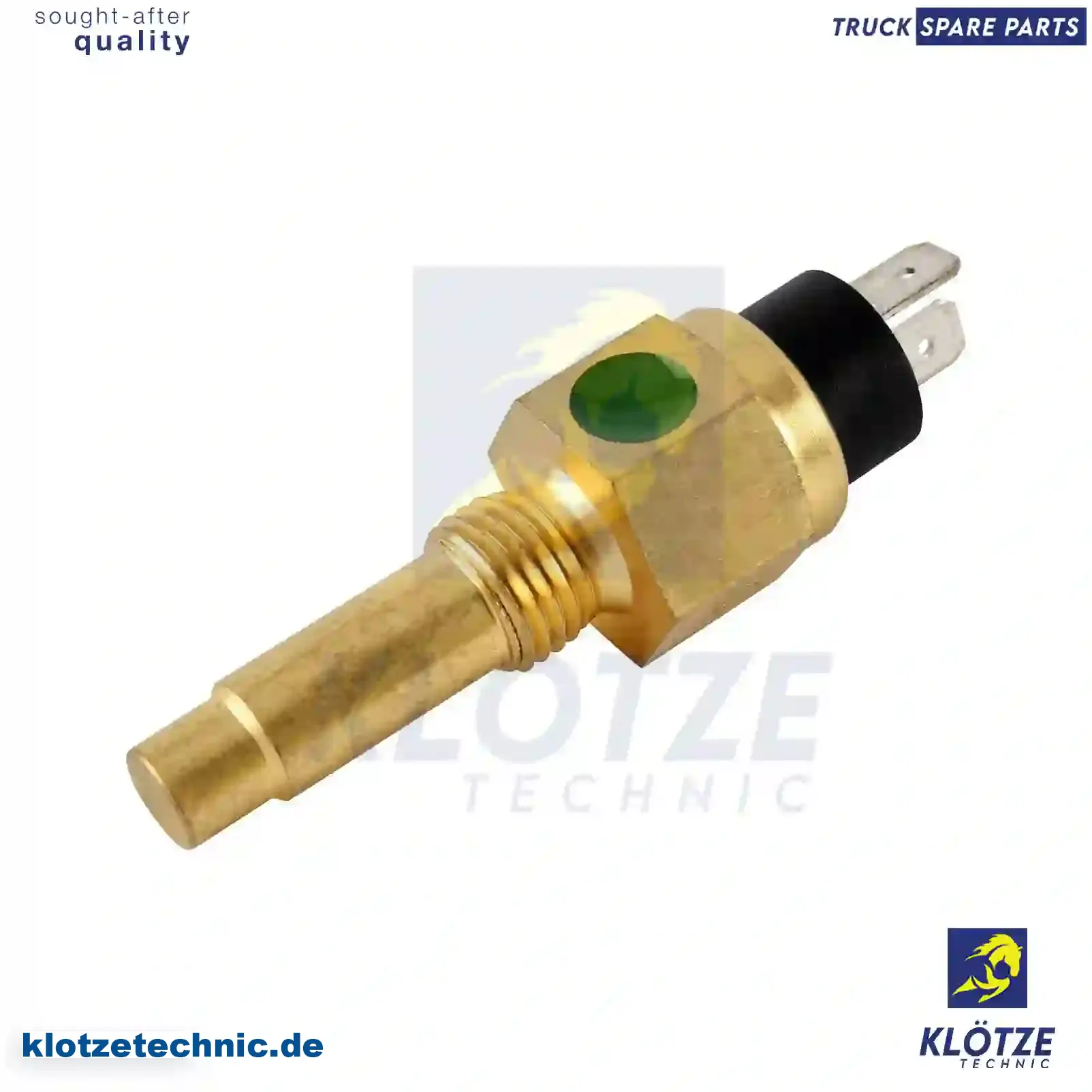 Temperature Sensor 0031539028, 3761537228, ZG21118-0008, 0031539028, 3761537228, ZG21118-0008 || Klötze Technic Spare Part | Engine, Accelerator Pedal, Camshaft, Connecting Rod, Crankcase, Crankshaft, Cylinder Head, Engine Suspension Mountings, Exhaust Manifold, Exhaust Gas Recirculation, Filter Kits, Flywheel Housing, General Overhaul Kits, Engine, Intake Manifold, Oil Cleaner, Oil Cooler, Oil Filter, Oil Pump, Oil Sump, Piston & Liner, Sensor & Switch, Timing Case, Turbocharger, Cooling System, Belt Tensioner, Coolant Filter, Coolant Pipe, Corrosion Prevention Agent, Drive, Expansion Tank, Fan, Intercooler, Monitors & Gauges, Radiator, Thermostat, V-Belt / Timing belt, Water Pump, Fuel System, Electronical Injector Unit, Feed Pump, Fuel Filter, cpl., Fuel Gauge Sender,  Fuel Line, Fuel Pump, Fuel Tank, Injection Line Kit, Injection Pump, Exhaust System, Clutch & Pedal, Gearbox, Propeller Shaft, Axles, Brake System, Hubs & Wheels, Suspension, Leaf Spring, Universal Parts / Accessories, Steering, Electrical System, Cabin