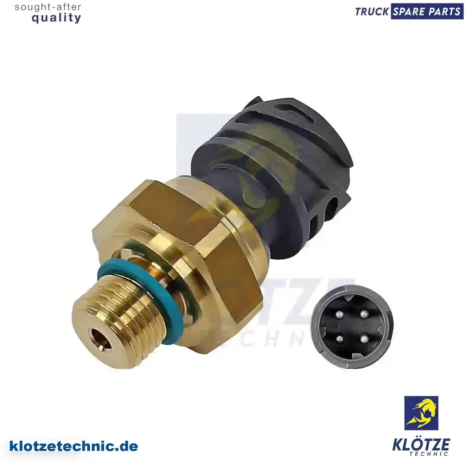 Oil Pressure Sensor 1803301, 1826281, 2041678, 2127356, 1803301, 1826281, 2041678, 2127356 || Klötze Technic Spare Part | Engine, Accelerator Pedal, Camshaft, Connecting Rod, Crankcase, Crankshaft, Cylinder Head, Engine Suspension Mountings, Exhaust Manifold, Exhaust Gas Recirculation, Filter Kits, Flywheel Housing, General Overhaul Kits, Engine, Intake Manifold, Oil Cleaner, Oil Cooler, Oil Filter, Oil Pump, Oil Sump, Piston & Liner, Sensor & Switch, Timing Case, Turbocharger, Cooling System, Belt Tensioner, Coolant Filter, Coolant Pipe, Corrosion Prevention Agent, Drive, Expansion Tank, Fan, Intercooler, Monitors & Gauges, Radiator, Thermostat, V-Belt / Timing belt, Water Pump, Fuel System, Electronical Injector Unit, Feed Pump, Fuel Filter, cpl., Fuel Gauge Sender,  Fuel Line, Fuel Pump, Fuel Tank, Injection Line Kit, Injection Pump, Exhaust System, Clutch & Pedal, Gearbox, Propeller Shaft, Axles, Brake System, Hubs & Wheels, Suspension, Leaf Spring, Universal Parts / Accessories, Steering, Electrical System, Cabin