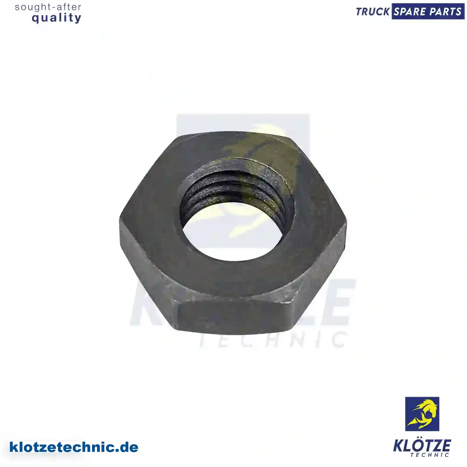 Nut, Adjusting Screw 394640, 394640 || Klötze Technic Spare Part | Engine, Accelerator Pedal, Camshaft, Connecting Rod, Crankcase, Crankshaft, Cylinder Head, Engine Suspension Mountings, Exhaust Manifold, Exhaust Gas Recirculation, Filter Kits, Flywheel Housing, General Overhaul Kits, Engine, Intake Manifold, Oil Cleaner, Oil Cooler, Oil Filter, Oil Pump, Oil Sump, Piston & Liner, Sensor & Switch, Timing Case, Turbocharger, Cooling System, Belt Tensioner, Coolant Filter, Coolant Pipe, Corrosion Prevention Agent, Drive, Expansion Tank, Fan, Intercooler, Monitors & Gauges, Radiator, Thermostat, V-Belt / Timing belt, Water Pump, Fuel System, Electronical Injector Unit, Feed Pump, Fuel Filter, cpl., Fuel Gauge Sender,  Fuel Line, Fuel Pump, Fuel Tank, Injection Line Kit, Injection Pump, Exhaust System, Clutch & Pedal, Gearbox, Propeller Shaft, Axles, Brake System, Hubs & Wheels, Suspension, Leaf Spring, Universal Parts / Accessories, Steering, Electrical System, Cabin