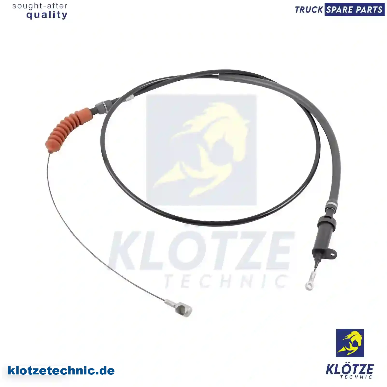 Throttle Cable 41021267, 984183, 41021267, 984183 || Klötze Technic Spare Part | Engine, Accelerator Pedal, Camshaft, Connecting Rod, Crankcase, Crankshaft, Cylinder Head, Engine Suspension Mountings, Exhaust Manifold, Exhaust Gas Recirculation, Filter Kits, Flywheel Housing, General Overhaul Kits, Engine, Intake Manifold, Oil Cleaner, Oil Cooler, Oil Filter, Oil Pump, Oil Sump, Piston & Liner, Sensor & Switch, Timing Case, Turbocharger, Cooling System, Belt Tensioner, Coolant Filter, Coolant Pipe, Corrosion Prevention Agent, Drive, Expansion Tank, Fan, Intercooler, Monitors & Gauges, Radiator, Thermostat, V-Belt / Timing belt, Water Pump, Fuel System, Electronical Injector Unit, Feed Pump, Fuel Filter, cpl., Fuel Gauge Sender,  Fuel Line, Fuel Pump, Fuel Tank, Injection Line Kit, Injection Pump, Exhaust System, Clutch & Pedal, Gearbox, Propeller Shaft, Axles, Brake System, Hubs & Wheels, Suspension, Leaf Spring, Universal Parts / Accessories, Steering, Electrical System, Cabin