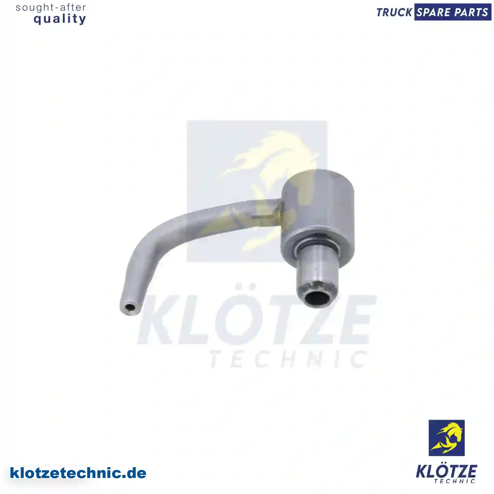 Oil Nozzle 9061800543, 9061800543 || Klötze Technic Spare Part | Engine, Accelerator Pedal, Camshaft, Connecting Rod, Crankcase, Crankshaft, Cylinder Head, Engine Suspension Mountings, Exhaust Manifold, Exhaust Gas Recirculation, Filter Kits, Flywheel Housing, General Overhaul Kits, Engine, Intake Manifold, Oil Cleaner, Oil Cooler, Oil Filter, Oil Pump, Oil Sump, Piston & Liner, Sensor & Switch, Timing Case, Turbocharger, Cooling System, Belt Tensioner, Coolant Filter, Coolant Pipe, Corrosion Prevention Agent, Drive, Expansion Tank, Fan, Intercooler, Monitors & Gauges, Radiator, Thermostat, V-Belt / Timing belt, Water Pump, Fuel System, Electronical Injector Unit, Feed Pump, Fuel Filter, cpl., Fuel Gauge Sender,  Fuel Line, Fuel Pump, Fuel Tank, Injection Line Kit, Injection Pump, Exhaust System, Clutch & Pedal, Gearbox, Propeller Shaft, Axles, Brake System, Hubs & Wheels, Suspension, Leaf Spring, Universal Parts / Accessories, Steering, Electrical System, Cabin