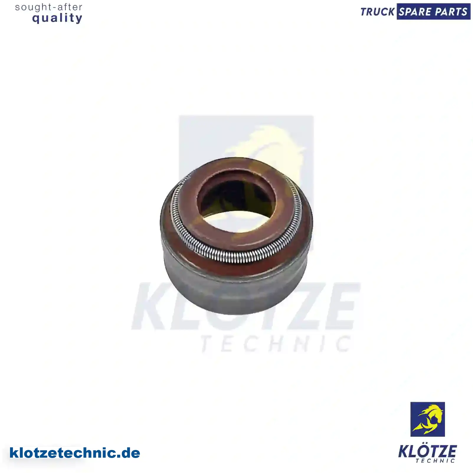 Valve Stem Seal 00A109675, 5080057AA, 5080058AA, 0000534158, 1610533158, 0000534158, 0000534258, 0000534358, 1040500258, 1370500058, 6050500158, 00A109675, 00A109675, 00A109675, 00A109675, 5080057AA, 5080058AA, 0000534158, 1610533158, 0000534158, 0000534258, 0000534358, 1040500258, 1370500058, 6050500158, 00A109675, 00A109675, 00A109675 || Klötze Technic Spare Part | Engine, Accelerator Pedal, Camshaft, Connecting Rod, Crankcase, Crankshaft, Cylinder Head, Engine Suspension Mountings, Exhaust Manifold, Exhaust Gas Recirculation, Filter Kits, Flywheel Housing, General Overhaul Kits, Engine, Intake Manifold, Oil Cleaner, Oil Cooler, Oil Filter, Oil Pump, Oil Sump, Piston & Liner, Sensor & Switch, Timing Case, Turbocharger, Cooling System, Belt Tensioner, Coolant Filter, Coolant Pipe, Corrosion Prevention Agent, Drive, Expansion Tank, Fan, Intercooler, Monitors & Gauges, Radiator, Thermostat, V-Belt / Timing belt, Water Pump, Fuel System, Electronical Injector Unit, Feed Pump, Fuel Filter, cpl., Fuel Gauge Sender,  Fuel Line, Fuel Pump, Fuel Tank, Injection Line Kit, Injection Pump, Exhaust System, Clutch & Pedal, Gearbox, Propeller Shaft, Axles, Brake System, Hubs & Wheels, Suspension, Leaf Spring, Universal Parts / Accessories, Steering, Electrical System, Cabin