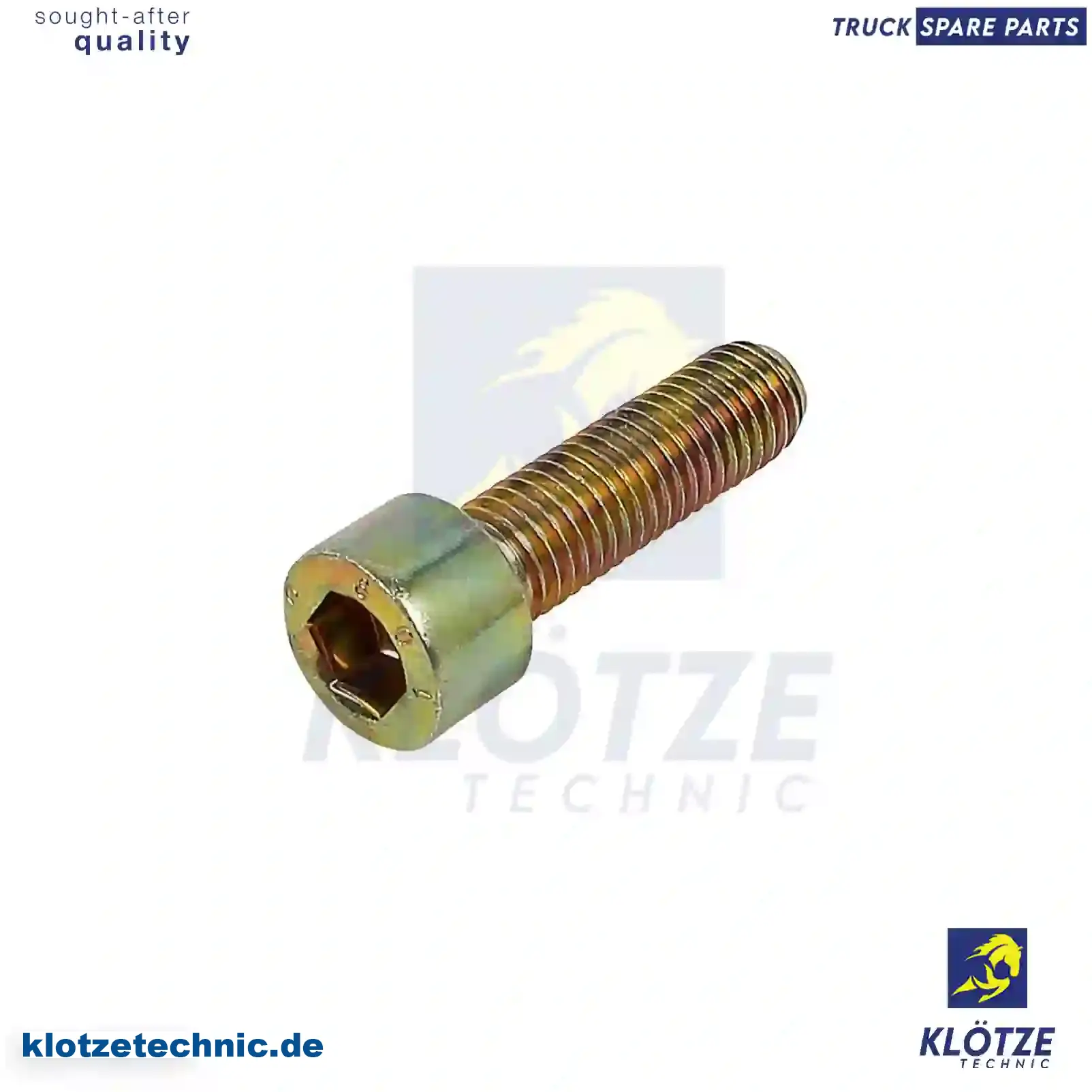 Cylinder Screw 06020944511, 06020990380, WHT006633,, 06020944511, 06020990380, WHT006633, || Klötze Technic Spare Part | Engine, Accelerator Pedal, Camshaft, Connecting Rod, Crankcase, Crankshaft, Cylinder Head, Engine Suspension Mountings, Exhaust Manifold, Exhaust Gas Recirculation, Filter Kits, Flywheel Housing, General Overhaul Kits, Engine, Intake Manifold, Oil Cleaner, Oil Cooler, Oil Filter, Oil Pump, Oil Sump, Piston & Liner, Sensor & Switch, Timing Case, Turbocharger, Cooling System, Belt Tensioner, Coolant Filter, Coolant Pipe, Corrosion Prevention Agent, Drive, Expansion Tank, Fan, Intercooler, Monitors & Gauges, Radiator, Thermostat, V-Belt / Timing belt, Water Pump, Fuel System, Electronical Injector Unit, Feed Pump, Fuel Filter, cpl., Fuel Gauge Sender,  Fuel Line, Fuel Pump, Fuel Tank, Injection Line Kit, Injection Pump, Exhaust System, Clutch & Pedal, Gearbox, Propeller Shaft, Axles, Brake System, Hubs & Wheels, Suspension, Leaf Spring, Universal Parts / Accessories, Steering, Electrical System, Cabin