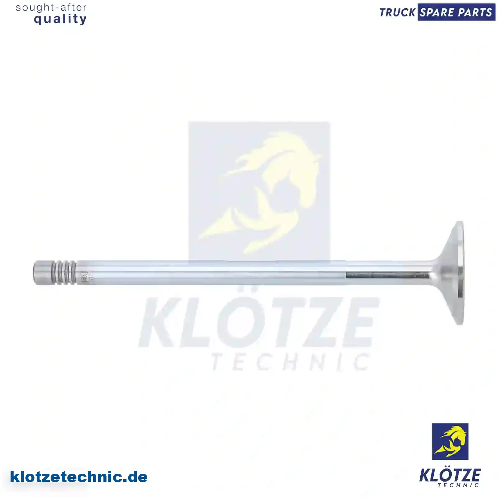 Exhaust Valve 2290726, 2290726 || Klötze Technic Spare Part | Engine, Accelerator Pedal, Camshaft, Connecting Rod, Crankcase, Crankshaft, Cylinder Head, Engine Suspension Mountings, Exhaust Manifold, Exhaust Gas Recirculation, Filter Kits, Flywheel Housing, General Overhaul Kits, Engine, Intake Manifold, Oil Cleaner, Oil Cooler, Oil Filter, Oil Pump, Oil Sump, Piston & Liner, Sensor & Switch, Timing Case, Turbocharger, Cooling System, Belt Tensioner, Coolant Filter, Coolant Pipe, Corrosion Prevention Agent, Drive, Expansion Tank, Fan, Intercooler, Monitors & Gauges, Radiator, Thermostat, V-Belt / Timing belt, Water Pump, Fuel System, Electronical Injector Unit, Feed Pump, Fuel Filter, cpl., Fuel Gauge Sender,  Fuel Line, Fuel Pump, Fuel Tank, Injection Line Kit, Injection Pump, Exhaust System, Clutch & Pedal, Gearbox, Propeller Shaft, Axles, Brake System, Hubs & Wheels, Suspension, Leaf Spring, Universal Parts / Accessories, Steering, Electrical System, Cabin