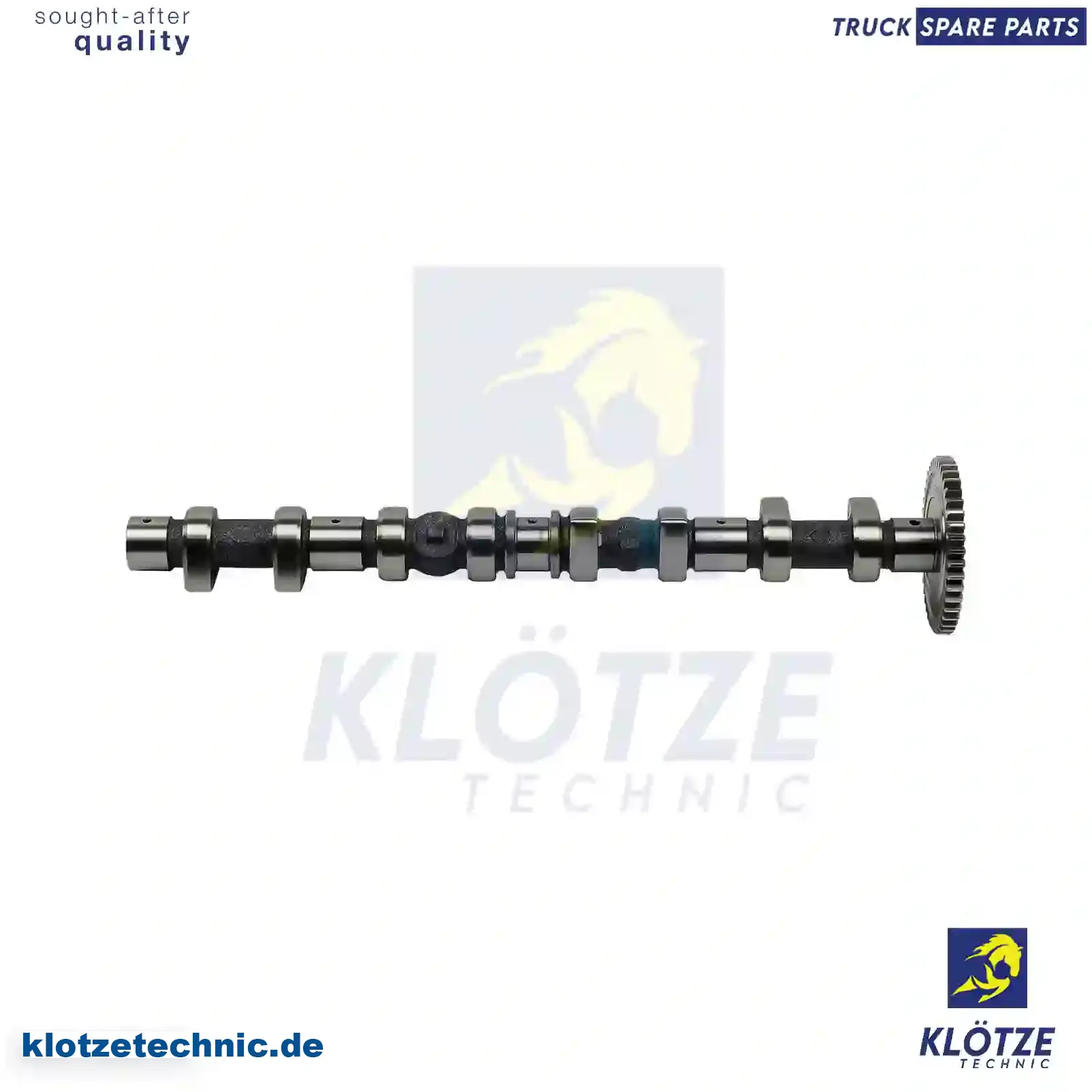 Camshaft 6110500001, 6110500801, 6110502201, 6110500001, 6110500801, 6110502201 || Klötze Technic Spare Part | Engine, Accelerator Pedal, Camshaft, Connecting Rod, Crankcase, Crankshaft, Cylinder Head, Engine Suspension Mountings, Exhaust Manifold, Exhaust Gas Recirculation, Filter Kits, Flywheel Housing, General Overhaul Kits, Engine, Intake Manifold, Oil Cleaner, Oil Cooler, Oil Filter, Oil Pump, Oil Sump, Piston & Liner, Sensor & Switch, Timing Case, Turbocharger, Cooling System, Belt Tensioner, Coolant Filter, Coolant Pipe, Corrosion Prevention Agent, Drive, Expansion Tank, Fan, Intercooler, Monitors & Gauges, Radiator, Thermostat, V-Belt / Timing belt, Water Pump, Fuel System, Electronical Injector Unit, Feed Pump, Fuel Filter, cpl., Fuel Gauge Sender,  Fuel Line, Fuel Pump, Fuel Tank, Injection Line Kit, Injection Pump, Exhaust System, Clutch & Pedal, Gearbox, Propeller Shaft, Axles, Brake System, Hubs & Wheels, Suspension, Leaf Spring, Universal Parts / Accessories, Steering, Electrical System, Cabin