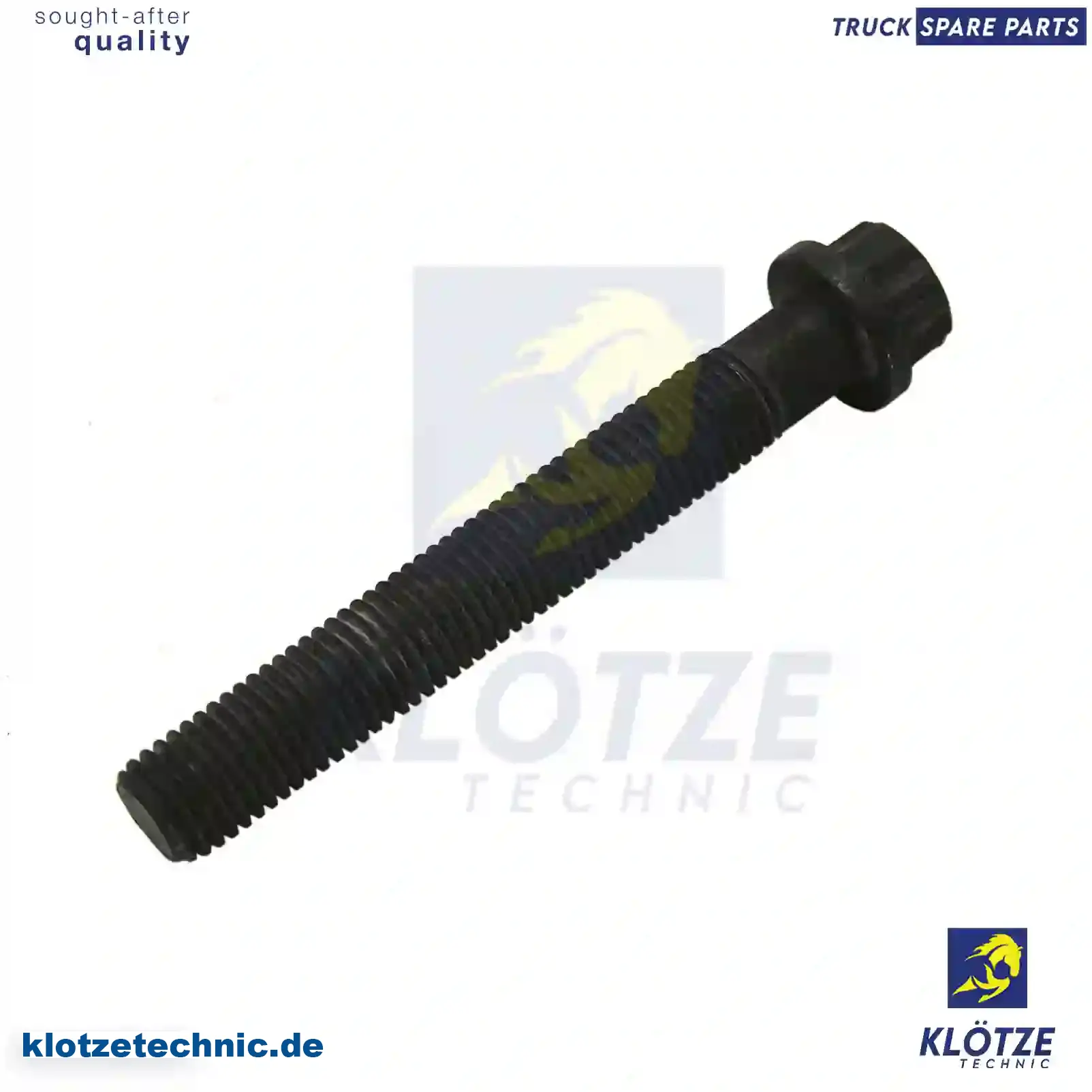 Cylinder Head Screw 4039900501, 4229900201, ZG01067-0008, 4039900501, 4229900201, ZG01067-0008 || Klötze Technic Spare Part | Engine, Accelerator Pedal, Camshaft, Connecting Rod, Crankcase, Crankshaft, Cylinder Head, Engine Suspension Mountings, Exhaust Manifold, Exhaust Gas Recirculation, Filter Kits, Flywheel Housing, General Overhaul Kits, Engine, Intake Manifold, Oil Cleaner, Oil Cooler, Oil Filter, Oil Pump, Oil Sump, Piston & Liner, Sensor & Switch, Timing Case, Turbocharger, Cooling System, Belt Tensioner, Coolant Filter, Coolant Pipe, Corrosion Prevention Agent, Drive, Expansion Tank, Fan, Intercooler, Monitors & Gauges, Radiator, Thermostat, V-Belt / Timing belt, Water Pump, Fuel System, Electronical Injector Unit, Feed Pump, Fuel Filter, cpl., Fuel Gauge Sender,  Fuel Line, Fuel Pump, Fuel Tank, Injection Line Kit, Injection Pump, Exhaust System, Clutch & Pedal, Gearbox, Propeller Shaft, Axles, Brake System, Hubs & Wheels, Suspension, Leaf Spring, Universal Parts / Accessories, Steering, Electrical System, Cabin