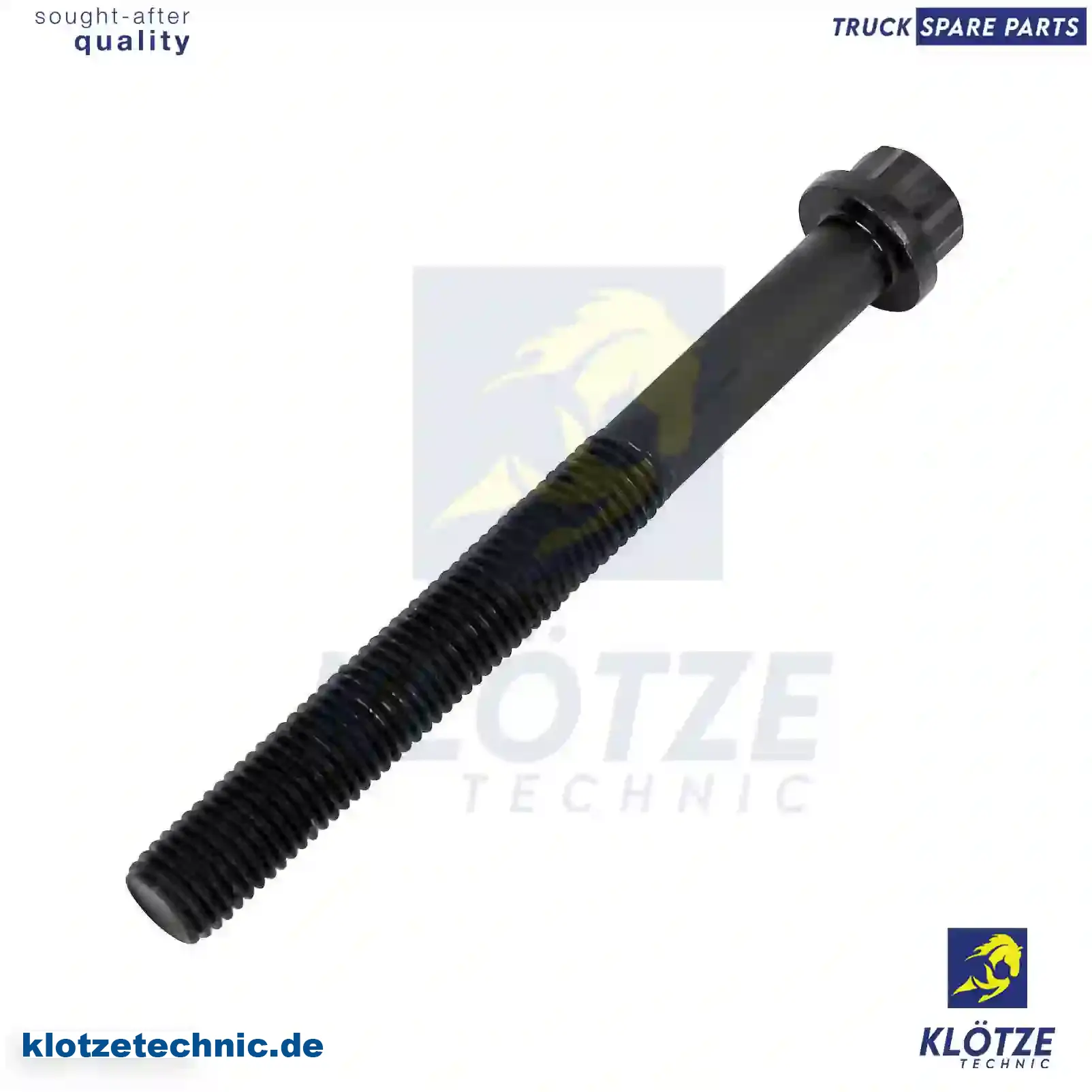 Cylinder Head Screw 4039900601, 42299, 4039900601, 42299 || Klötze Technic Spare Part | Engine, Accelerator Pedal, Camshaft, Connecting Rod, Crankcase, Crankshaft, Cylinder Head, Engine Suspension Mountings, Exhaust Manifold, Exhaust Gas Recirculation, Filter Kits, Flywheel Housing, General Overhaul Kits, Engine, Intake Manifold, Oil Cleaner, Oil Cooler, Oil Filter, Oil Pump, Oil Sump, Piston & Liner, Sensor & Switch, Timing Case, Turbocharger, Cooling System, Belt Tensioner, Coolant Filter, Coolant Pipe, Corrosion Prevention Agent, Drive, Expansion Tank, Fan, Intercooler, Monitors & Gauges, Radiator, Thermostat, V-Belt / Timing belt, Water Pump, Fuel System, Electronical Injector Unit, Feed Pump, Fuel Filter, cpl., Fuel Gauge Sender,  Fuel Line, Fuel Pump, Fuel Tank, Injection Line Kit, Injection Pump, Exhaust System, Clutch & Pedal, Gearbox, Propeller Shaft, Axles, Brake System, Hubs & Wheels, Suspension, Leaf Spring, Universal Parts / Accessories, Steering, Electrical System, Cabin