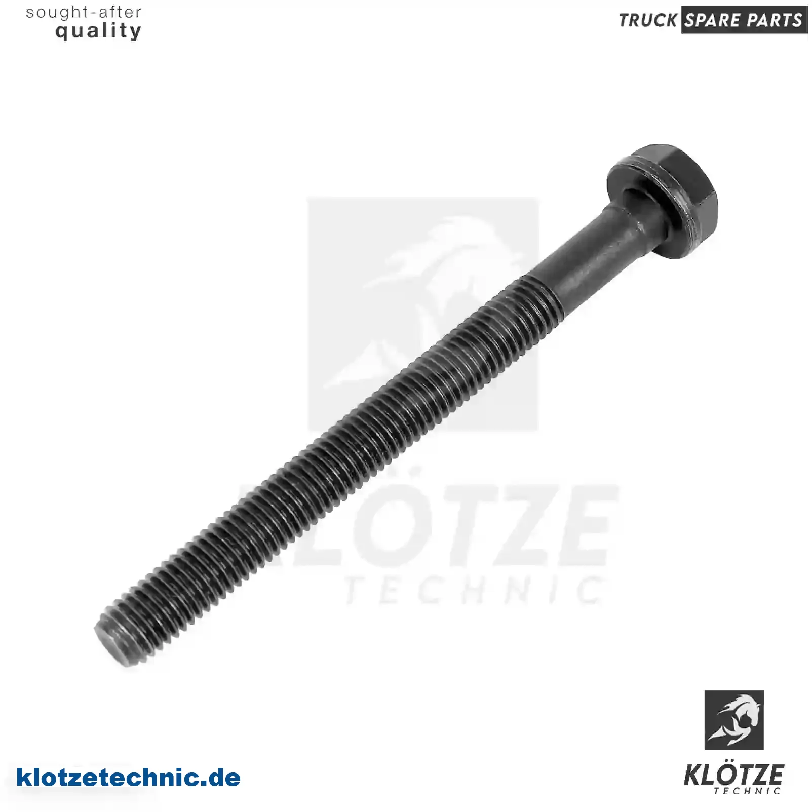 Cylinder Head Screw 3459908901, 3459908901 || Klötze Technic Spare Part | Engine, Accelerator Pedal, Camshaft, Connecting Rod, Crankcase, Crankshaft, Cylinder Head, Engine Suspension Mountings, Exhaust Manifold, Exhaust Gas Recirculation, Filter Kits, Flywheel Housing, General Overhaul Kits, Engine, Intake Manifold, Oil Cleaner, Oil Cooler, Oil Filter, Oil Pump, Oil Sump, Piston & Liner, Sensor & Switch, Timing Case, Turbocharger, Cooling System, Belt Tensioner, Coolant Filter, Coolant Pipe, Corrosion Prevention Agent, Drive, Expansion Tank, Fan, Intercooler, Monitors & Gauges, Radiator, Thermostat, V-Belt / Timing belt, Water Pump, Fuel System, Electronical Injector Unit, Feed Pump, Fuel Filter, cpl., Fuel Gauge Sender,  Fuel Line, Fuel Pump, Fuel Tank, Injection Line Kit, Injection Pump, Exhaust System, Clutch & Pedal, Gearbox, Propeller Shaft, Axles, Brake System, Hubs & Wheels, Suspension, Leaf Spring, Universal Parts / Accessories, Steering, Electrical System, Cabin