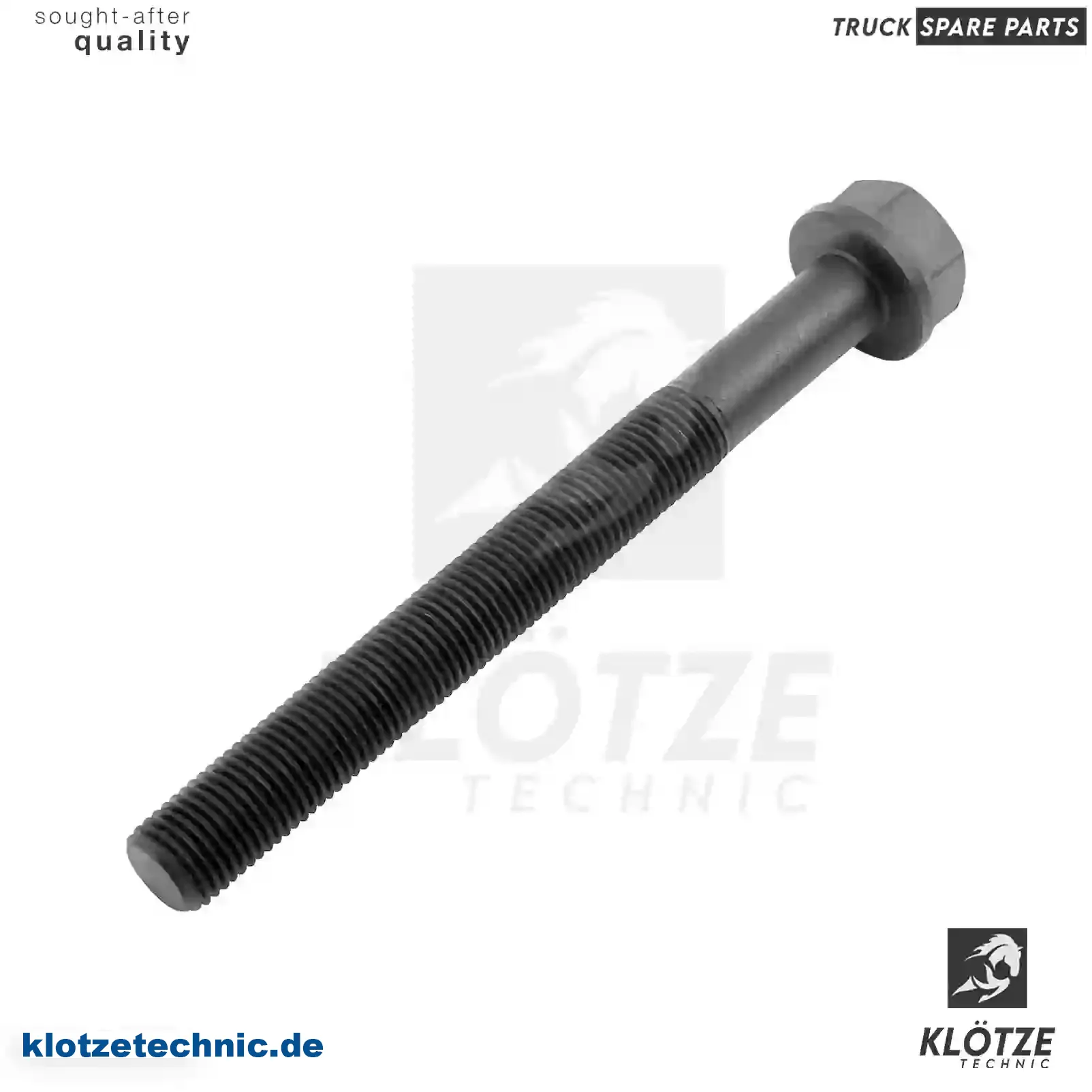 Screw 5410110071, 54101, 5410110071, 54101 || Klötze Technic Spare Part | Engine, Accelerator Pedal, Camshaft, Connecting Rod, Crankcase, Crankshaft, Cylinder Head, Engine Suspension Mountings, Exhaust Manifold, Exhaust Gas Recirculation, Filter Kits, Flywheel Housing, General Overhaul Kits, Engine, Intake Manifold, Oil Cleaner, Oil Cooler, Oil Filter, Oil Pump, Oil Sump, Piston & Liner, Sensor & Switch, Timing Case, Turbocharger, Cooling System, Belt Tensioner, Coolant Filter, Coolant Pipe, Corrosion Prevention Agent, Drive, Expansion Tank, Fan, Intercooler, Monitors & Gauges, Radiator, Thermostat, V-Belt / Timing belt, Water Pump, Fuel System, Electronical Injector Unit, Feed Pump, Fuel Filter, cpl., Fuel Gauge Sender,  Fuel Line, Fuel Pump, Fuel Tank, Injection Line Kit, Injection Pump, Exhaust System, Clutch & Pedal, Gearbox, Propeller Shaft, Axles, Brake System, Hubs & Wheels, Suspension, Leaf Spring, Universal Parts / Accessories, Steering, Electrical System, Cabin