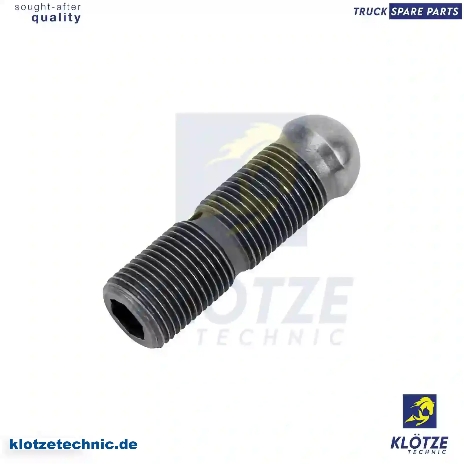 Adjusting Screw, Rocker Arm 5410550320, 5410550420, 5410550620, 5410550320, 5410550420, 5410550620 || Klötze Technic Spare Part | Engine, Accelerator Pedal, Camshaft, Connecting Rod, Crankcase, Crankshaft, Cylinder Head, Engine Suspension Mountings, Exhaust Manifold, Exhaust Gas Recirculation, Filter Kits, Flywheel Housing, General Overhaul Kits, Engine, Intake Manifold, Oil Cleaner, Oil Cooler, Oil Filter, Oil Pump, Oil Sump, Piston & Liner, Sensor & Switch, Timing Case, Turbocharger, Cooling System, Belt Tensioner, Coolant Filter, Coolant Pipe, Corrosion Prevention Agent, Drive, Expansion Tank, Fan, Intercooler, Monitors & Gauges, Radiator, Thermostat, V-Belt / Timing belt, Water Pump, Fuel System, Electronical Injector Unit, Feed Pump, Fuel Filter, cpl., Fuel Gauge Sender,  Fuel Line, Fuel Pump, Fuel Tank, Injection Line Kit, Injection Pump, Exhaust System, Clutch & Pedal, Gearbox, Propeller Shaft, Axles, Brake System, Hubs & Wheels, Suspension, Leaf Spring, Universal Parts / Accessories, Steering, Electrical System, Cabin