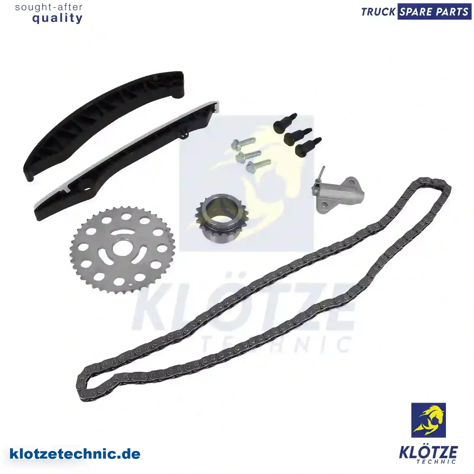 Timing Chain Kit 93168149, 13028-00Q0D, 4420455, 130C11863R, 93168149, 13028-00Q0D, 4420455, 130C11863R || Klötze Technic Spare Part | Engine, Accelerator Pedal, Camshaft, Connecting Rod, Crankcase, Crankshaft, Cylinder Head, Engine Suspension Mountings, Exhaust Manifold, Exhaust Gas Recirculation, Filter Kits, Flywheel Housing, General Overhaul Kits, Engine, Intake Manifold, Oil Cleaner, Oil Cooler, Oil Filter, Oil Pump, Oil Sump, Piston & Liner, Sensor & Switch, Timing Case, Turbocharger, Cooling System, Belt Tensioner, Coolant Filter, Coolant Pipe, Corrosion Prevention Agent, Drive, Expansion Tank, Fan, Intercooler, Monitors & Gauges, Radiator, Thermostat, V-Belt / Timing belt, Water Pump, Fuel System, Electronical Injector Unit, Feed Pump, Fuel Filter, cpl., Fuel Gauge Sender,  Fuel Line, Fuel Pump, Fuel Tank, Injection Line Kit, Injection Pump, Exhaust System, Clutch & Pedal, Gearbox, Propeller Shaft, Axles, Brake System, Hubs & Wheels, Suspension, Leaf Spring, Universal Parts / Accessories, Steering, Electrical System, Cabin