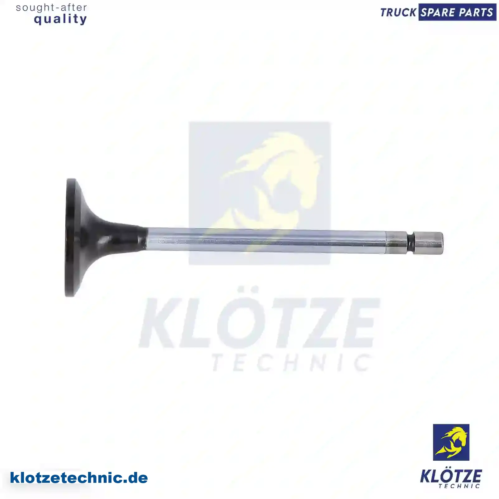 Intake Valve 4600530001, 54105, 4600530001, 54105 || Klötze Technic Spare Part | Engine, Accelerator Pedal, Camshaft, Connecting Rod, Crankcase, Crankshaft, Cylinder Head, Engine Suspension Mountings, Exhaust Manifold, Exhaust Gas Recirculation, Filter Kits, Flywheel Housing, General Overhaul Kits, Engine, Intake Manifold, Oil Cleaner, Oil Cooler, Oil Filter, Oil Pump, Oil Sump, Piston & Liner, Sensor & Switch, Timing Case, Turbocharger, Cooling System, Belt Tensioner, Coolant Filter, Coolant Pipe, Corrosion Prevention Agent, Drive, Expansion Tank, Fan, Intercooler, Monitors & Gauges, Radiator, Thermostat, V-Belt / Timing belt, Water Pump, Fuel System, Electronical Injector Unit, Feed Pump, Fuel Filter, cpl., Fuel Gauge Sender,  Fuel Line, Fuel Pump, Fuel Tank, Injection Line Kit, Injection Pump, Exhaust System, Clutch & Pedal, Gearbox, Propeller Shaft, Axles, Brake System, Hubs & Wheels, Suspension, Leaf Spring, Universal Parts / Accessories, Steering, Electrical System, Cabin