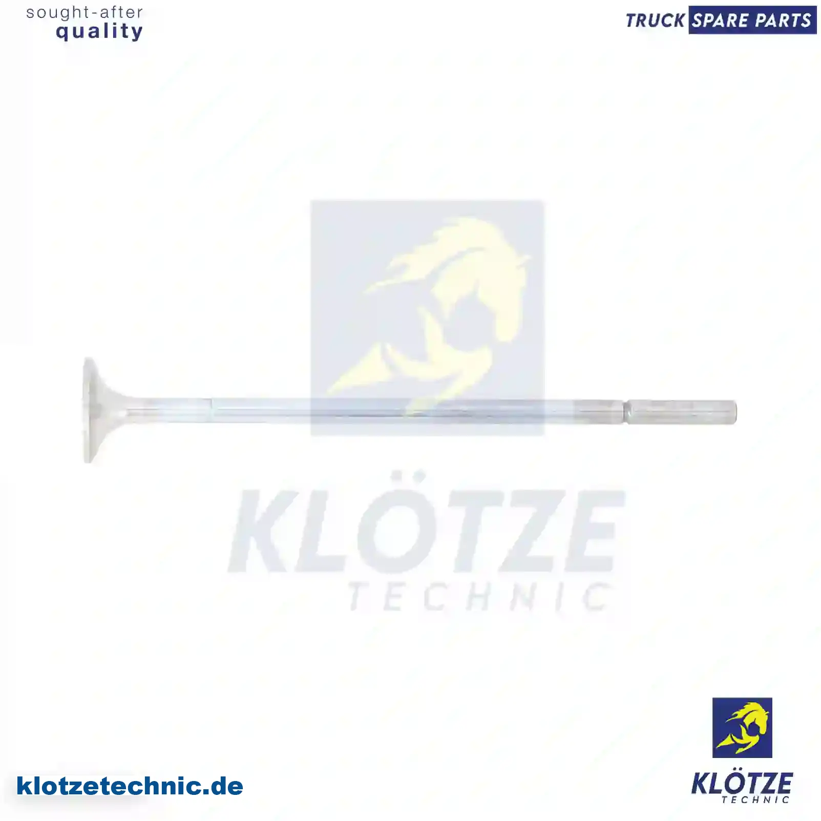 Exhaust Valve 4700500427, 4700500627, ,, 4700500427, 4700500627, , || Klötze Technic Spare Part | Engine, Accelerator Pedal, Camshaft, Connecting Rod, Crankcase, Crankshaft, Cylinder Head, Engine Suspension Mountings, Exhaust Manifold, Exhaust Gas Recirculation, Filter Kits, Flywheel Housing, General Overhaul Kits, Engine, Intake Manifold, Oil Cleaner, Oil Cooler, Oil Filter, Oil Pump, Oil Sump, Piston & Liner, Sensor & Switch, Timing Case, Turbocharger, Cooling System, Belt Tensioner, Coolant Filter, Coolant Pipe, Corrosion Prevention Agent, Drive, Expansion Tank, Fan, Intercooler, Monitors & Gauges, Radiator, Thermostat, V-Belt / Timing belt, Water Pump, Fuel System, Electronical Injector Unit, Feed Pump, Fuel Filter, cpl., Fuel Gauge Sender,  Fuel Line, Fuel Pump, Fuel Tank, Injection Line Kit, Injection Pump, Exhaust System, Clutch & Pedal, Gearbox, Propeller Shaft, Axles, Brake System, Hubs & Wheels, Suspension, Leaf Spring, Universal Parts / Accessories, Steering, Electrical System, Cabin