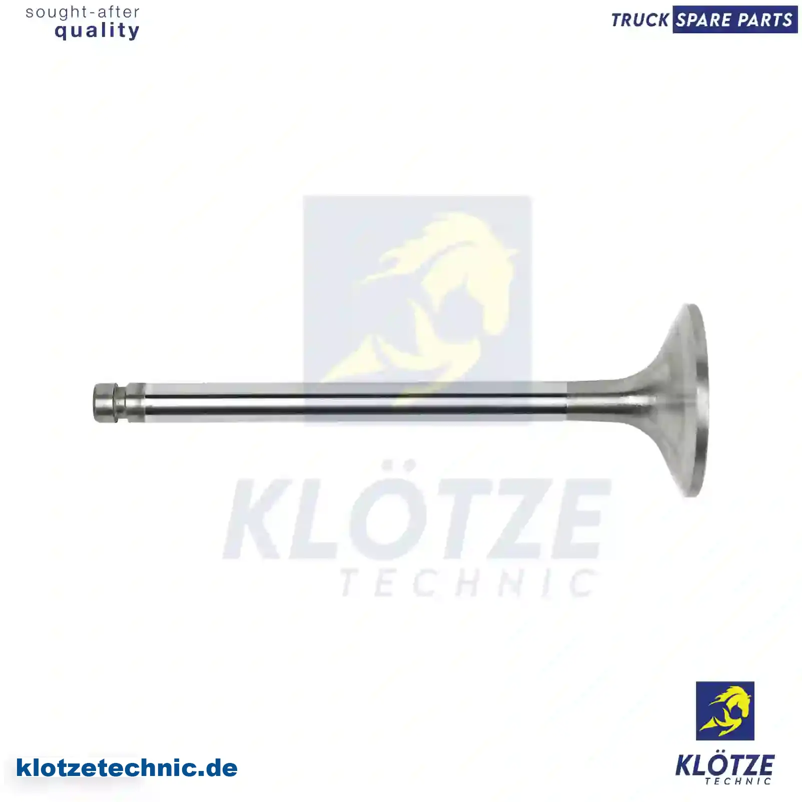 Intake Valve 3450537001, 3550530001, ,, 3450537001, 3550530001, , || Klötze Technic Spare Part | Engine, Accelerator Pedal, Camshaft, Connecting Rod, Crankcase, Crankshaft, Cylinder Head, Engine Suspension Mountings, Exhaust Manifold, Exhaust Gas Recirculation, Filter Kits, Flywheel Housing, General Overhaul Kits, Engine, Intake Manifold, Oil Cleaner, Oil Cooler, Oil Filter, Oil Pump, Oil Sump, Piston & Liner, Sensor & Switch, Timing Case, Turbocharger, Cooling System, Belt Tensioner, Coolant Filter, Coolant Pipe, Corrosion Prevention Agent, Drive, Expansion Tank, Fan, Intercooler, Monitors & Gauges, Radiator, Thermostat, V-Belt / Timing belt, Water Pump, Fuel System, Electronical Injector Unit, Feed Pump, Fuel Filter, cpl., Fuel Gauge Sender,  Fuel Line, Fuel Pump, Fuel Tank, Injection Line Kit, Injection Pump, Exhaust System, Clutch & Pedal, Gearbox, Propeller Shaft, Axles, Brake System, Hubs & Wheels, Suspension, Leaf Spring, Universal Parts / Accessories, Steering, Electrical System, Cabin