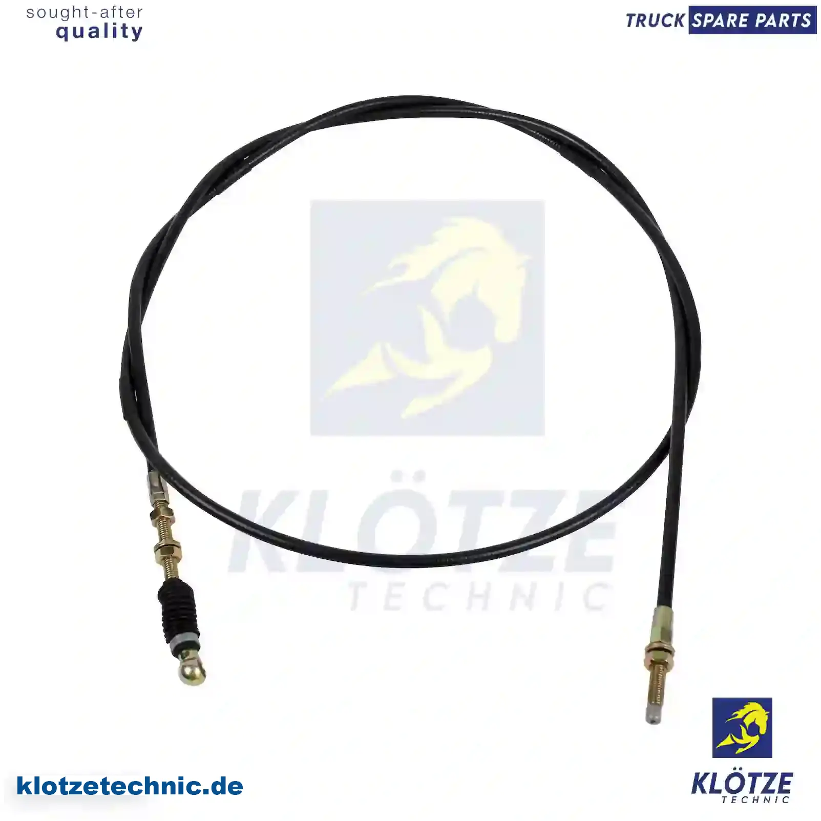 Throttle Cable, Hand Throttle Control 6203000130, 6203000230, 6203000330, 6203000130, 6203000230, 6203000330 || Klötze Technic Spare Part | Engine, Accelerator Pedal, Camshaft, Connecting Rod, Crankcase, Crankshaft, Cylinder Head, Engine Suspension Mountings, Exhaust Manifold, Exhaust Gas Recirculation, Filter Kits, Flywheel Housing, General Overhaul Kits, Engine, Intake Manifold, Oil Cleaner, Oil Cooler, Oil Filter, Oil Pump, Oil Sump, Piston & Liner, Sensor & Switch, Timing Case, Turbocharger, Cooling System, Belt Tensioner, Coolant Filter, Coolant Pipe, Corrosion Prevention Agent, Drive, Expansion Tank, Fan, Intercooler, Monitors & Gauges, Radiator, Thermostat, V-Belt / Timing belt, Water Pump, Fuel System, Electronical Injector Unit, Feed Pump, Fuel Filter, cpl., Fuel Gauge Sender,  Fuel Line, Fuel Pump, Fuel Tank, Injection Line Kit, Injection Pump, Exhaust System, Clutch & Pedal, Gearbox, Propeller Shaft, Axles, Brake System, Hubs & Wheels, Suspension, Leaf Spring, Universal Parts / Accessories, Steering, Electrical System, Cabin