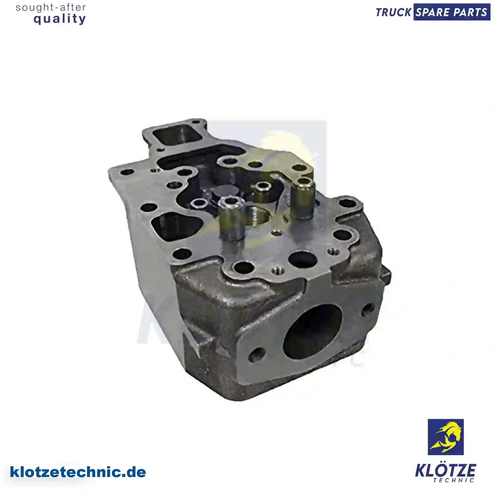 Cylinder Head, Without Valves 3350100020, 3460100520, 3460100820, 3550100220, 3550100820, 3350100020, 3460100520, 3460100820, 3550100220, 3550100820 || Klötze Technic Spare Part | Engine, Accelerator Pedal, Camshaft, Connecting Rod, Crankcase, Crankshaft, Cylinder Head, Engine Suspension Mountings, Exhaust Manifold, Exhaust Gas Recirculation, Filter Kits, Flywheel Housing, General Overhaul Kits, Engine, Intake Manifold, Oil Cleaner, Oil Cooler, Oil Filter, Oil Pump, Oil Sump, Piston & Liner, Sensor & Switch, Timing Case, Turbocharger, Cooling System, Belt Tensioner, Coolant Filter, Coolant Pipe, Corrosion Prevention Agent, Drive, Expansion Tank, Fan, Intercooler, Monitors & Gauges, Radiator, Thermostat, V-Belt / Timing belt, Water Pump, Fuel System, Electronical Injector Unit, Feed Pump, Fuel Filter, cpl., Fuel Gauge Sender,  Fuel Line, Fuel Pump, Fuel Tank, Injection Line Kit, Injection Pump, Exhaust System, Clutch & Pedal, Gearbox, Propeller Shaft, Axles, Brake System, Hubs & Wheels, Suspension, Leaf Spring, Universal Parts / Accessories, Steering, Electrical System, Cabin