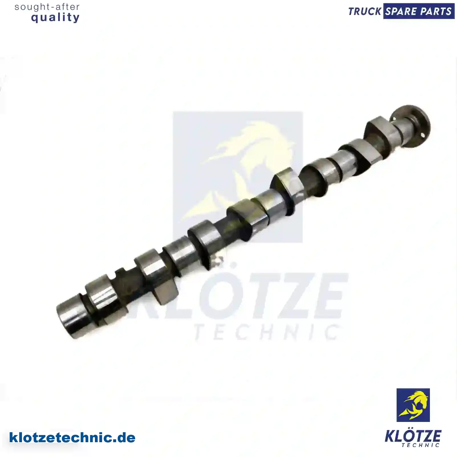 Camshaft 6010500401, 6010500501, 6010500801, 6010500401, 6010500501, 6010500801 || Klötze Technic Spare Part | Engine, Accelerator Pedal, Camshaft, Connecting Rod, Crankcase, Crankshaft, Cylinder Head, Engine Suspension Mountings, Exhaust Manifold, Exhaust Gas Recirculation, Filter Kits, Flywheel Housing, General Overhaul Kits, Engine, Intake Manifold, Oil Cleaner, Oil Cooler, Oil Filter, Oil Pump, Oil Sump, Piston & Liner, Sensor & Switch, Timing Case, Turbocharger, Cooling System, Belt Tensioner, Coolant Filter, Coolant Pipe, Corrosion Prevention Agent, Drive, Expansion Tank, Fan, Intercooler, Monitors & Gauges, Radiator, Thermostat, V-Belt / Timing belt, Water Pump, Fuel System, Electronical Injector Unit, Feed Pump, Fuel Filter, cpl., Fuel Gauge Sender,  Fuel Line, Fuel Pump, Fuel Tank, Injection Line Kit, Injection Pump, Exhaust System, Clutch & Pedal, Gearbox, Propeller Shaft, Axles, Brake System, Hubs & Wheels, Suspension, Leaf Spring, Universal Parts / Accessories, Steering, Electrical System, Cabin