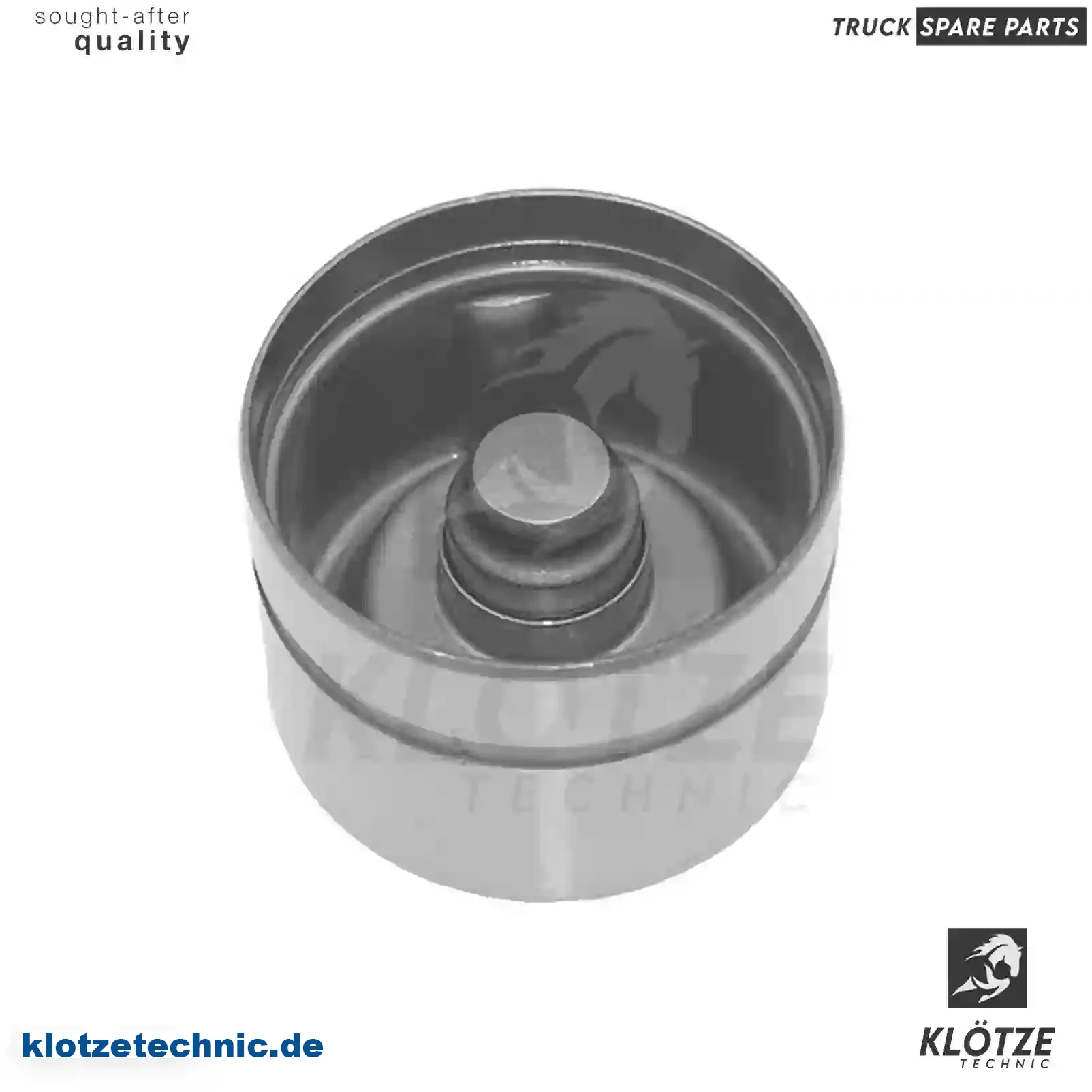 Valve Tappet 6110500025, 6110500225, ,, 6110500025, 6110500225, , || Klötze Technic Spare Part | Engine, Accelerator Pedal, Camshaft, Connecting Rod, Crankcase, Crankshaft, Cylinder Head, Engine Suspension Mountings, Exhaust Manifold, Exhaust Gas Recirculation, Filter Kits, Flywheel Housing, General Overhaul Kits, Engine, Intake Manifold, Oil Cleaner, Oil Cooler, Oil Filter, Oil Pump, Oil Sump, Piston & Liner, Sensor & Switch, Timing Case, Turbocharger, Cooling System, Belt Tensioner, Coolant Filter, Coolant Pipe, Corrosion Prevention Agent, Drive, Expansion Tank, Fan, Intercooler, Monitors & Gauges, Radiator, Thermostat, V-Belt / Timing belt, Water Pump, Fuel System, Electronical Injector Unit, Feed Pump, Fuel Filter, cpl., Fuel Gauge Sender,  Fuel Line, Fuel Pump, Fuel Tank, Injection Line Kit, Injection Pump, Exhaust System, Clutch & Pedal, Gearbox, Propeller Shaft, Axles, Brake System, Hubs & Wheels, Suspension, Leaf Spring, Universal Parts / Accessories, Steering, Electrical System, Cabin