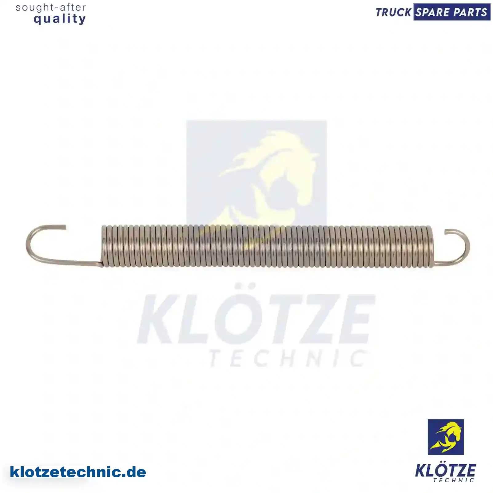 Spring 4039930810, 4039930810 || Klötze Technic Spare Part | Engine, Accelerator Pedal, Camshaft, Connecting Rod, Crankcase, Crankshaft, Cylinder Head, Engine Suspension Mountings, Exhaust Manifold, Exhaust Gas Recirculation, Filter Kits, Flywheel Housing, General Overhaul Kits, Engine, Intake Manifold, Oil Cleaner, Oil Cooler, Oil Filter, Oil Pump, Oil Sump, Piston & Liner, Sensor & Switch, Timing Case, Turbocharger, Cooling System, Belt Tensioner, Coolant Filter, Coolant Pipe, Corrosion Prevention Agent, Drive, Expansion Tank, Fan, Intercooler, Monitors & Gauges, Radiator, Thermostat, V-Belt / Timing belt, Water Pump, Fuel System, Electronical Injector Unit, Feed Pump, Fuel Filter, cpl., Fuel Gauge Sender,  Fuel Line, Fuel Pump, Fuel Tank, Injection Line Kit, Injection Pump, Exhaust System, Clutch & Pedal, Gearbox, Propeller Shaft, Axles, Brake System, Hubs & Wheels, Suspension, Leaf Spring, Universal Parts / Accessories, Steering, Electrical System, Cabin