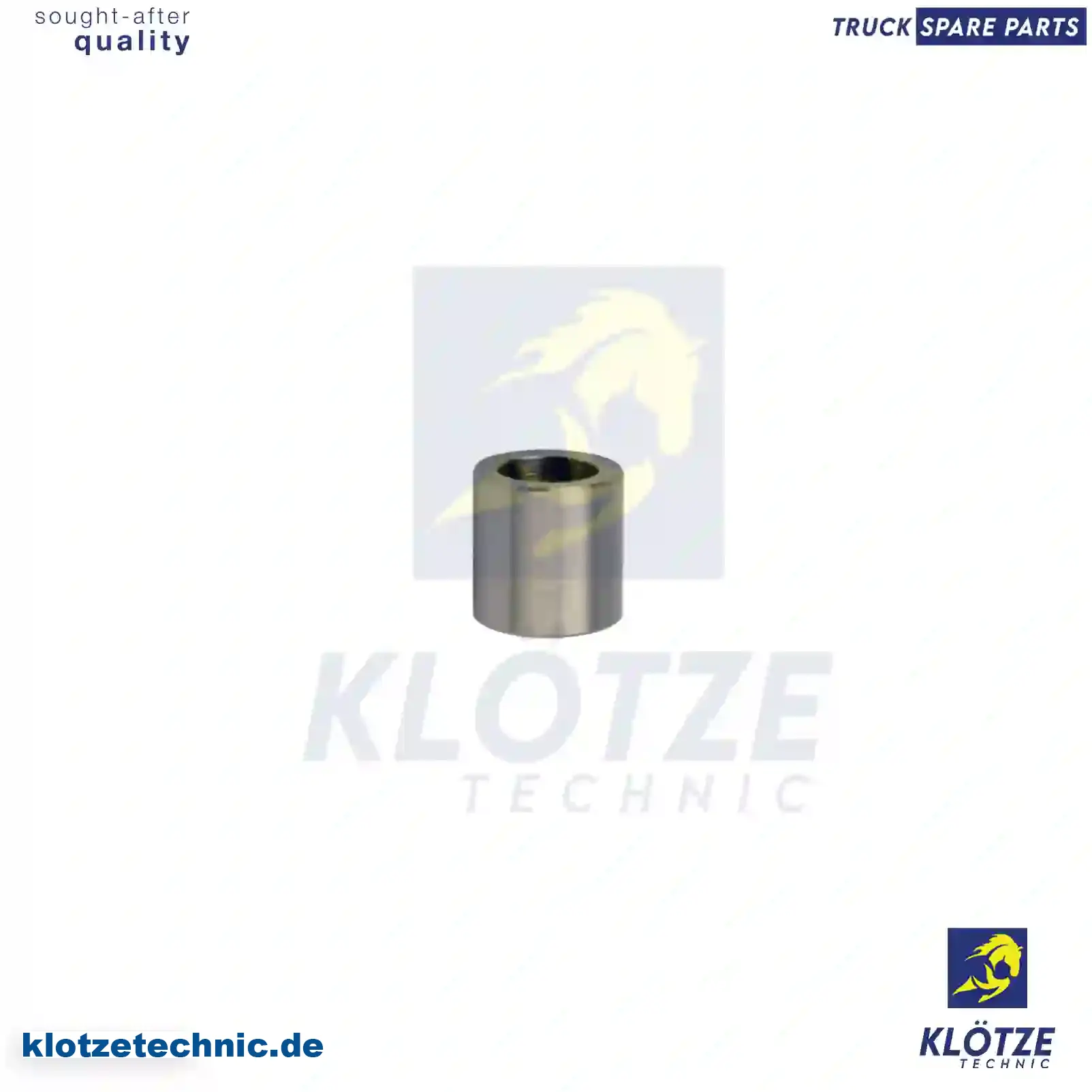 Spacer Sleeve 7400478344, 478344, ZG02110-0008, 7400478344, 478344, ZG02110-0008 || Klötze Technic Spare Part | Engine, Accelerator Pedal, Camshaft, Connecting Rod, Crankcase, Crankshaft, Cylinder Head, Engine Suspension Mountings, Exhaust Manifold, Exhaust Gas Recirculation, Filter Kits, Flywheel Housing, General Overhaul Kits, Engine, Intake Manifold, Oil Cleaner, Oil Cooler, Oil Filter, Oil Pump, Oil Sump, Piston & Liner, Sensor & Switch, Timing Case, Turbocharger, Cooling System, Belt Tensioner, Coolant Filter, Coolant Pipe, Corrosion Prevention Agent, Drive, Expansion Tank, Fan, Intercooler, Monitors & Gauges, Radiator, Thermostat, V-Belt / Timing belt, Water Pump, Fuel System, Electronical Injector Unit, Feed Pump, Fuel Filter, cpl., Fuel Gauge Sender,  Fuel Line, Fuel Pump, Fuel Tank, Injection Line Kit, Injection Pump, Exhaust System, Clutch & Pedal, Gearbox, Propeller Shaft, Axles, Brake System, Hubs & Wheels, Suspension, Leaf Spring, Universal Parts / Accessories, Steering, Electrical System, Cabin