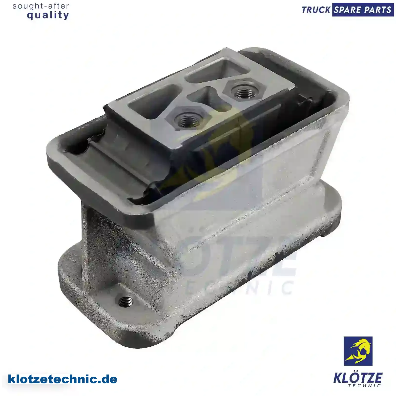 Engine Mounting 3002400418, 3002400518, 3002400618, 3002400718, 3002400818, 3002400918, 3572400218, 3572400318, 3572400618, 6712400117, 010211100, 3002400418, 3002400518, 3002400618, 3002400718, 3002400818, 3002400918, 3572400218, 3572400318, 3572400618, 6712400117, 010211100 || Klötze Technic Spare Part | Engine, Accelerator Pedal, Camshaft, Connecting Rod, Crankcase, Crankshaft, Cylinder Head, Engine Suspension Mountings, Exhaust Manifold, Exhaust Gas Recirculation, Filter Kits, Flywheel Housing, General Overhaul Kits, Engine, Intake Manifold, Oil Cleaner, Oil Cooler, Oil Filter, Oil Pump, Oil Sump, Piston & Liner, Sensor & Switch, Timing Case, Turbocharger, Cooling System, Belt Tensioner, Coolant Filter, Coolant Pipe, Corrosion Prevention Agent, Drive, Expansion Tank, Fan, Intercooler, Monitors & Gauges, Radiator, Thermostat, V-Belt / Timing belt, Water Pump, Fuel System, Electronical Injector Unit, Feed Pump, Fuel Filter, cpl., Fuel Gauge Sender,  Fuel Line, Fuel Pump, Fuel Tank, Injection Line Kit, Injection Pump, Exhaust System, Clutch & Pedal, Gearbox, Propeller Shaft, Axles, Brake System, Hubs & Wheels, Suspension, Leaf Spring, Universal Parts / Accessories, Steering, Electrical System, Cabin