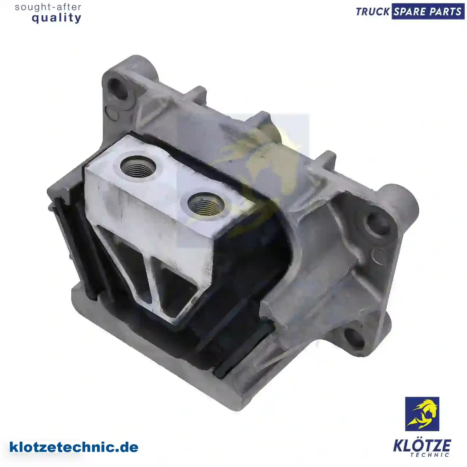 Engine Mounting 6342410513, 6342410913, 9412411713, 9412414713, 9412415713, 9412417713, 6342410513, 6342410913, 9412411713, 9412414713, 9412415713, 9412417713 || Klötze Technic Spare Part | Engine, Accelerator Pedal, Camshaft, Connecting Rod, Crankcase, Crankshaft, Cylinder Head, Engine Suspension Mountings, Exhaust Manifold, Exhaust Gas Recirculation, Filter Kits, Flywheel Housing, General Overhaul Kits, Engine, Intake Manifold, Oil Cleaner, Oil Cooler, Oil Filter, Oil Pump, Oil Sump, Piston & Liner, Sensor & Switch, Timing Case, Turbocharger, Cooling System, Belt Tensioner, Coolant Filter, Coolant Pipe, Corrosion Prevention Agent, Drive, Expansion Tank, Fan, Intercooler, Monitors & Gauges, Radiator, Thermostat, V-Belt / Timing belt, Water Pump, Fuel System, Electronical Injector Unit, Feed Pump, Fuel Filter, cpl., Fuel Gauge Sender,  Fuel Line, Fuel Pump, Fuel Tank, Injection Line Kit, Injection Pump, Exhaust System, Clutch & Pedal, Gearbox, Propeller Shaft, Axles, Brake System, Hubs & Wheels, Suspension, Leaf Spring, Universal Parts / Accessories, Steering, Electrical System, Cabin