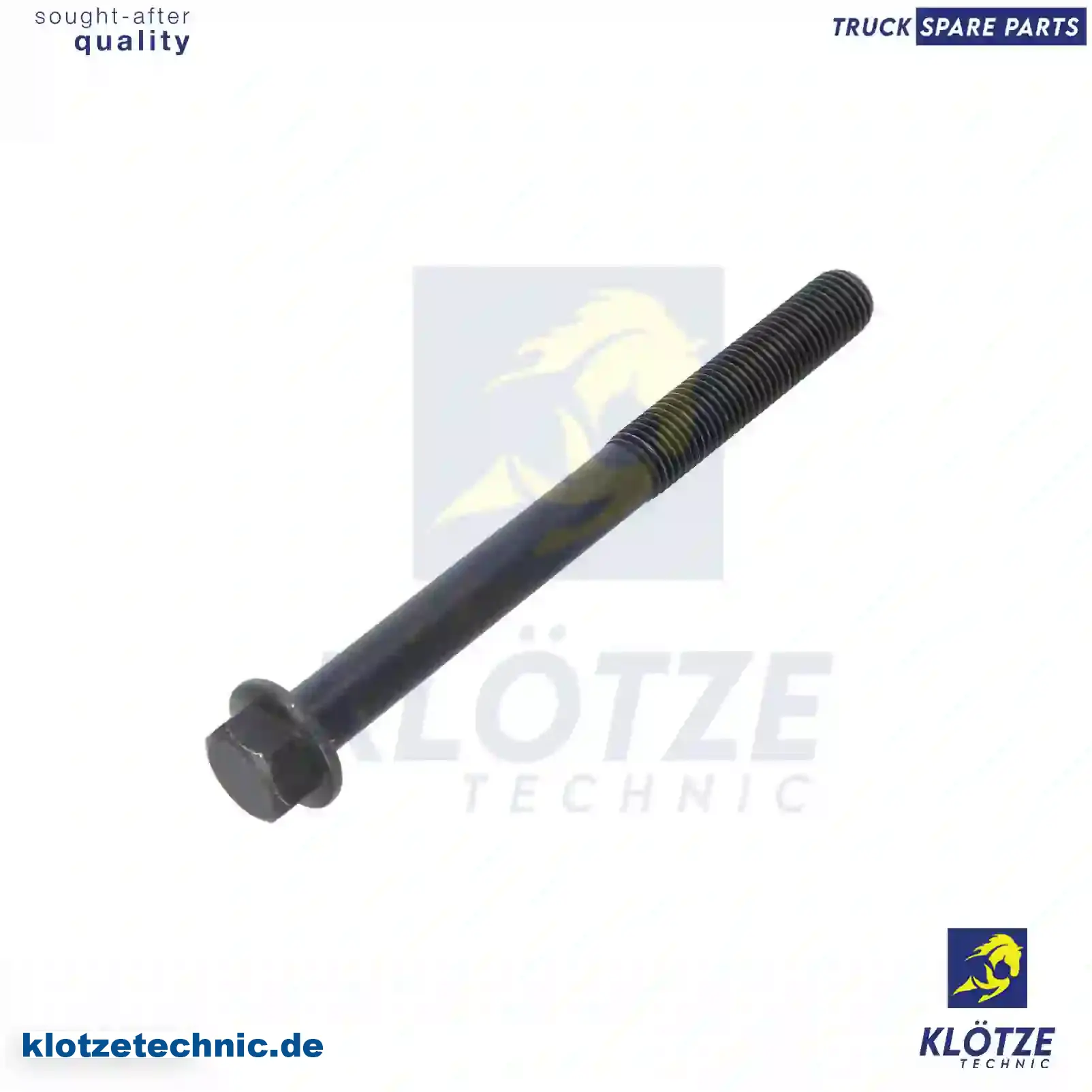 Cylinder Head Screw 500354580, 500354580 || Klötze Technic Spare Part | Engine, Accelerator Pedal, Camshaft, Connecting Rod, Crankcase, Crankshaft, Cylinder Head, Engine Suspension Mountings, Exhaust Manifold, Exhaust Gas Recirculation, Filter Kits, Flywheel Housing, General Overhaul Kits, Engine, Intake Manifold, Oil Cleaner, Oil Cooler, Oil Filter, Oil Pump, Oil Sump, Piston & Liner, Sensor & Switch, Timing Case, Turbocharger, Cooling System, Belt Tensioner, Coolant Filter, Coolant Pipe, Corrosion Prevention Agent, Drive, Expansion Tank, Fan, Intercooler, Monitors & Gauges, Radiator, Thermostat, V-Belt / Timing belt, Water Pump, Fuel System, Electronical Injector Unit, Feed Pump, Fuel Filter, cpl., Fuel Gauge Sender,  Fuel Line, Fuel Pump, Fuel Tank, Injection Line Kit, Injection Pump, Exhaust System, Clutch & Pedal, Gearbox, Propeller Shaft, Axles, Brake System, Hubs & Wheels, Suspension, Leaf Spring, Universal Parts / Accessories, Steering, Electrical System, Cabin