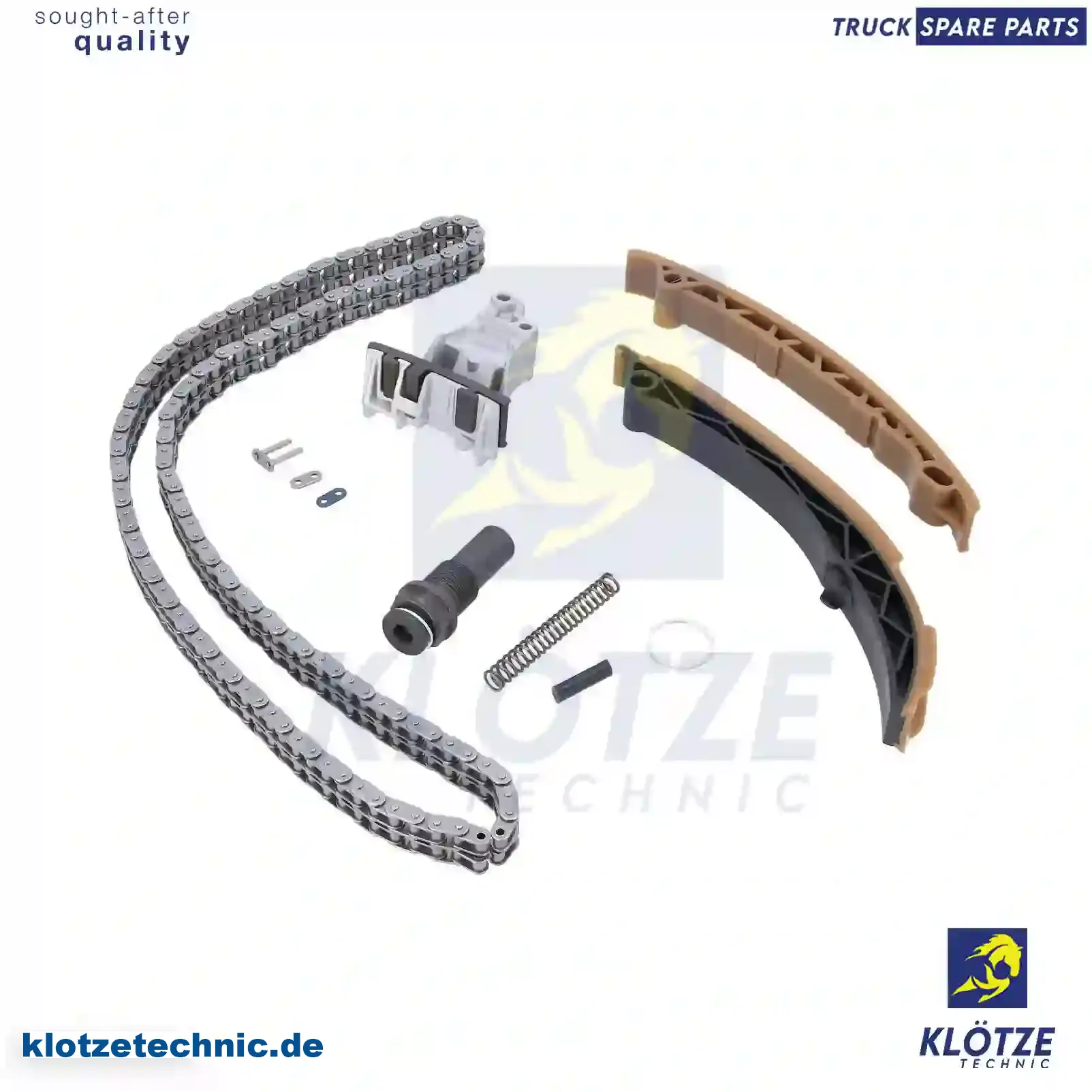 Timing Chain Kit, With Chain Lock 1110500411S1, 1110500411S1 || Klötze Technic Spare Part | Engine, Accelerator Pedal, Camshaft, Connecting Rod, Crankcase, Crankshaft, Cylinder Head, Engine Suspension Mountings, Exhaust Manifold, Exhaust Gas Recirculation, Filter Kits, Flywheel Housing, General Overhaul Kits, Engine, Intake Manifold, Oil Cleaner, Oil Cooler, Oil Filter, Oil Pump, Oil Sump, Piston & Liner, Sensor & Switch, Timing Case, Turbocharger, Cooling System, Belt Tensioner, Coolant Filter, Coolant Pipe, Corrosion Prevention Agent, Drive, Expansion Tank, Fan, Intercooler, Monitors & Gauges, Radiator, Thermostat, V-Belt / Timing belt, Water Pump, Fuel System, Electronical Injector Unit, Feed Pump, Fuel Filter, cpl., Fuel Gauge Sender,  Fuel Line, Fuel Pump, Fuel Tank, Injection Line Kit, Injection Pump, Exhaust System, Clutch & Pedal, Gearbox, Propeller Shaft, Axles, Brake System, Hubs & Wheels, Suspension, Leaf Spring, Universal Parts / Accessories, Steering, Electrical System, Cabin