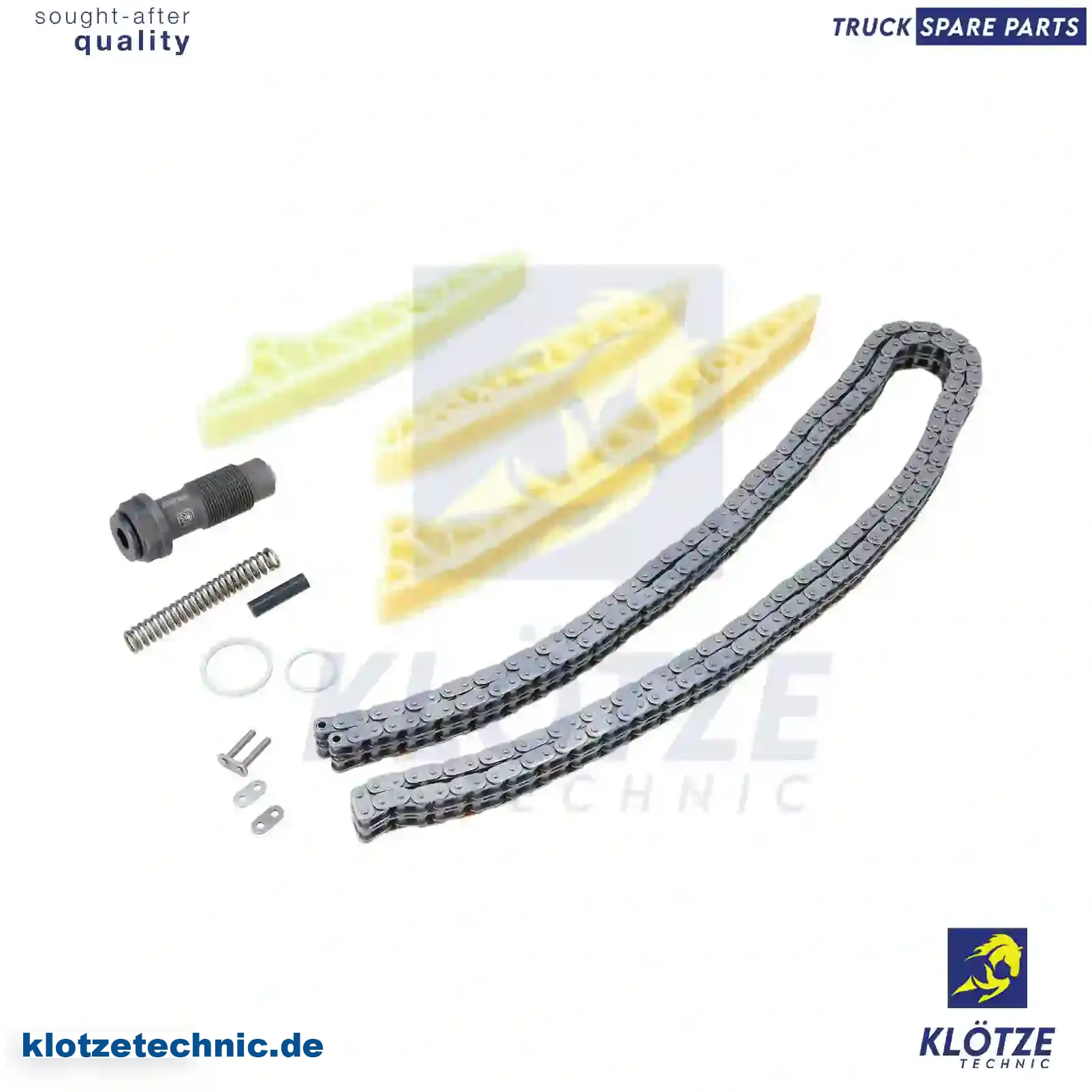 Timing Chain Kit, With Chain Lock 2720500111S2, 2720500111S2 || Klötze Technic Spare Part | Engine, Accelerator Pedal, Camshaft, Connecting Rod, Crankcase, Crankshaft, Cylinder Head, Engine Suspension Mountings, Exhaust Manifold, Exhaust Gas Recirculation, Filter Kits, Flywheel Housing, General Overhaul Kits, Engine, Intake Manifold, Oil Cleaner, Oil Cooler, Oil Filter, Oil Pump, Oil Sump, Piston & Liner, Sensor & Switch, Timing Case, Turbocharger, Cooling System, Belt Tensioner, Coolant Filter, Coolant Pipe, Corrosion Prevention Agent, Drive, Expansion Tank, Fan, Intercooler, Monitors & Gauges, Radiator, Thermostat, V-Belt / Timing belt, Water Pump, Fuel System, Electronical Injector Unit, Feed Pump, Fuel Filter, cpl., Fuel Gauge Sender,  Fuel Line, Fuel Pump, Fuel Tank, Injection Line Kit, Injection Pump, Exhaust System, Clutch & Pedal, Gearbox, Propeller Shaft, Axles, Brake System, Hubs & Wheels, Suspension, Leaf Spring, Universal Parts / Accessories, Steering, Electrical System, Cabin