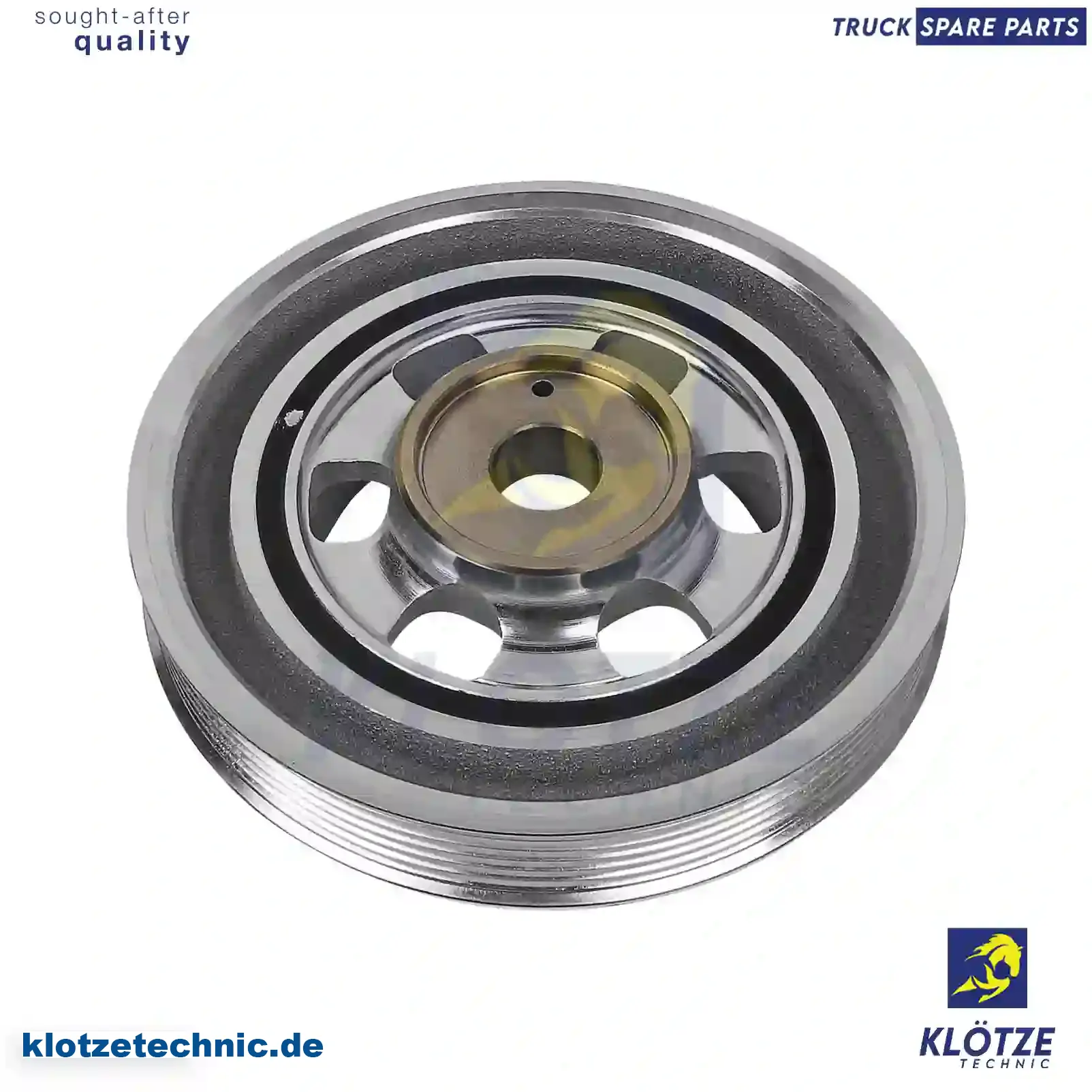 Vibration Damper, Crankshaft 504107484, 504107484 || Klötze Technic Spare Part | Engine, Accelerator Pedal, Camshaft, Connecting Rod, Crankcase, Crankshaft, Cylinder Head, Engine Suspension Mountings, Exhaust Manifold, Exhaust Gas Recirculation, Filter Kits, Flywheel Housing, General Overhaul Kits, Engine, Intake Manifold, Oil Cleaner, Oil Cooler, Oil Filter, Oil Pump, Oil Sump, Piston & Liner, Sensor & Switch, Timing Case, Turbocharger, Cooling System, Belt Tensioner, Coolant Filter, Coolant Pipe, Corrosion Prevention Agent, Drive, Expansion Tank, Fan, Intercooler, Monitors & Gauges, Radiator, Thermostat, V-Belt / Timing belt, Water Pump, Fuel System, Electronical Injector Unit, Feed Pump, Fuel Filter, cpl., Fuel Gauge Sender,  Fuel Line, Fuel Pump, Fuel Tank, Injection Line Kit, Injection Pump, Exhaust System, Clutch & Pedal, Gearbox, Propeller Shaft, Axles, Brake System, Hubs & Wheels, Suspension, Leaf Spring, Universal Parts / Accessories, Steering, Electrical System, Cabin