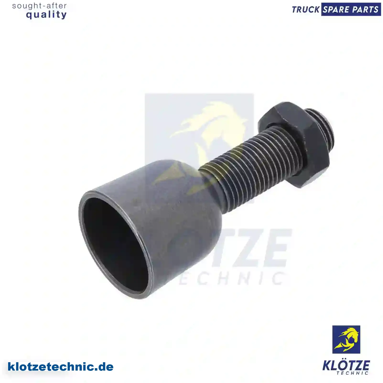 Adjusting Screw 1421095, 1534642, 1863494, 534642, 1421095, 1534642, 1863494, 534642 || Klötze Technic Spare Part | Engine, Accelerator Pedal, Camshaft, Connecting Rod, Crankcase, Crankshaft, Cylinder Head, Engine Suspension Mountings, Exhaust Manifold, Exhaust Gas Recirculation, Filter Kits, Flywheel Housing, General Overhaul Kits, Engine, Intake Manifold, Oil Cleaner, Oil Cooler, Oil Filter, Oil Pump, Oil Sump, Piston & Liner, Sensor & Switch, Timing Case, Turbocharger, Cooling System, Belt Tensioner, Coolant Filter, Coolant Pipe, Corrosion Prevention Agent, Drive, Expansion Tank, Fan, Intercooler, Monitors & Gauges, Radiator, Thermostat, V-Belt / Timing belt, Water Pump, Fuel System, Electronical Injector Unit, Feed Pump, Fuel Filter, cpl., Fuel Gauge Sender,  Fuel Line, Fuel Pump, Fuel Tank, Injection Line Kit, Injection Pump, Exhaust System, Clutch & Pedal, Gearbox, Propeller Shaft, Axles, Brake System, Hubs & Wheels, Suspension, Leaf Spring, Universal Parts / Accessories, Steering, Electrical System, Cabin