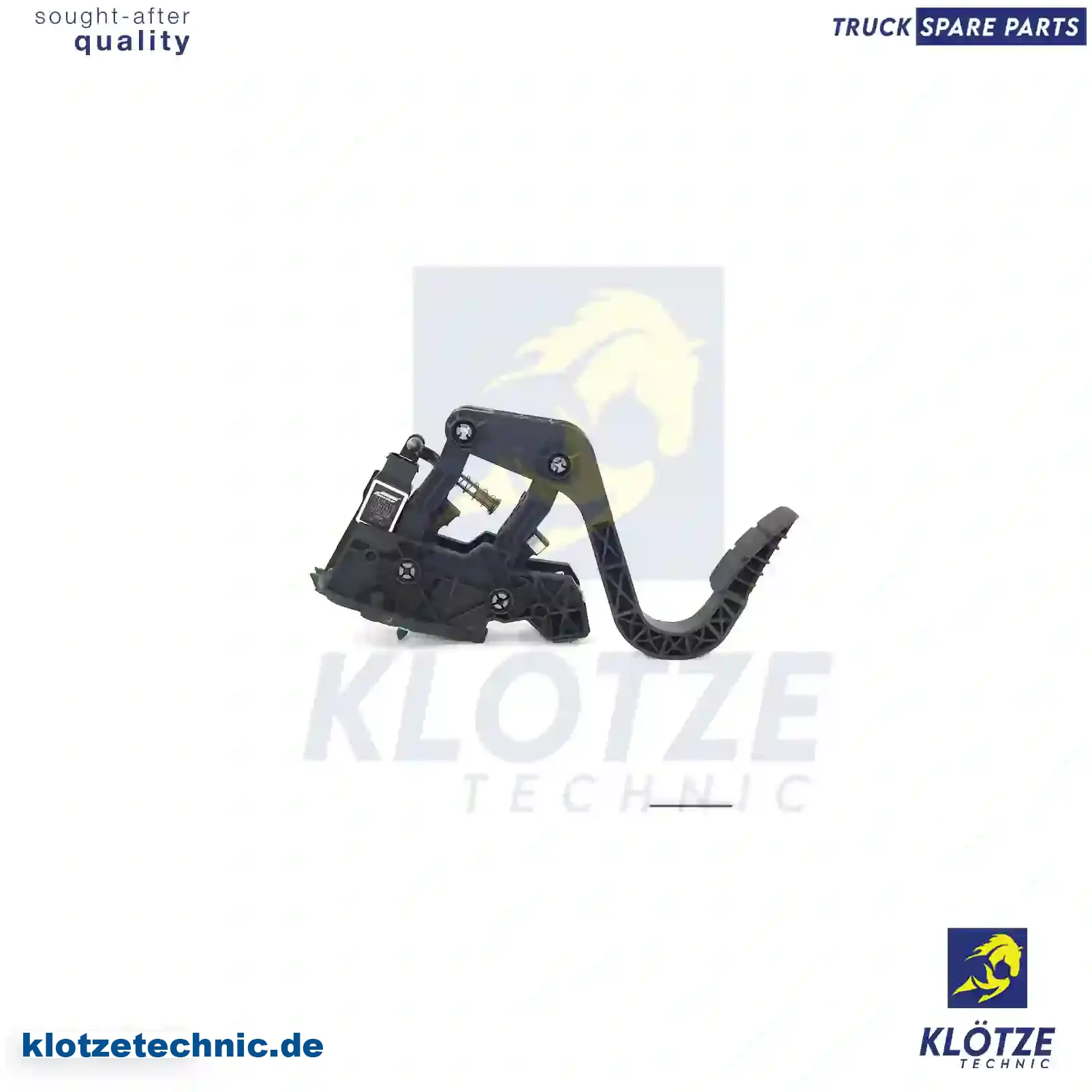 Accelerator Pedal, With Sensor 1729022, 1753411, 2007508, 2395418, ZG60008-0008, 1729022, 1753411, 2007508, 2395418, ZG60008-0008 || Klötze Technic Spare Part | Engine, Accelerator Pedal, Camshaft, Connecting Rod, Crankcase, Crankshaft, Cylinder Head, Engine Suspension Mountings, Exhaust Manifold, Exhaust Gas Recirculation, Filter Kits, Flywheel Housing, General Overhaul Kits, Engine, Intake Manifold, Oil Cleaner, Oil Cooler, Oil Filter, Oil Pump, Oil Sump, Piston & Liner, Sensor & Switch, Timing Case, Turbocharger, Cooling System, Belt Tensioner, Coolant Filter, Coolant Pipe, Corrosion Prevention Agent, Drive, Expansion Tank, Fan, Intercooler, Monitors & Gauges, Radiator, Thermostat, V-Belt / Timing belt, Water Pump, Fuel System, Electronical Injector Unit, Feed Pump, Fuel Filter, cpl., Fuel Gauge Sender,  Fuel Line, Fuel Pump, Fuel Tank, Injection Line Kit, Injection Pump, Exhaust System, Clutch & Pedal, Gearbox, Propeller Shaft, Axles, Brake System, Hubs & Wheels, Suspension, Leaf Spring, Universal Parts / Accessories, Steering, Electrical System, Cabin